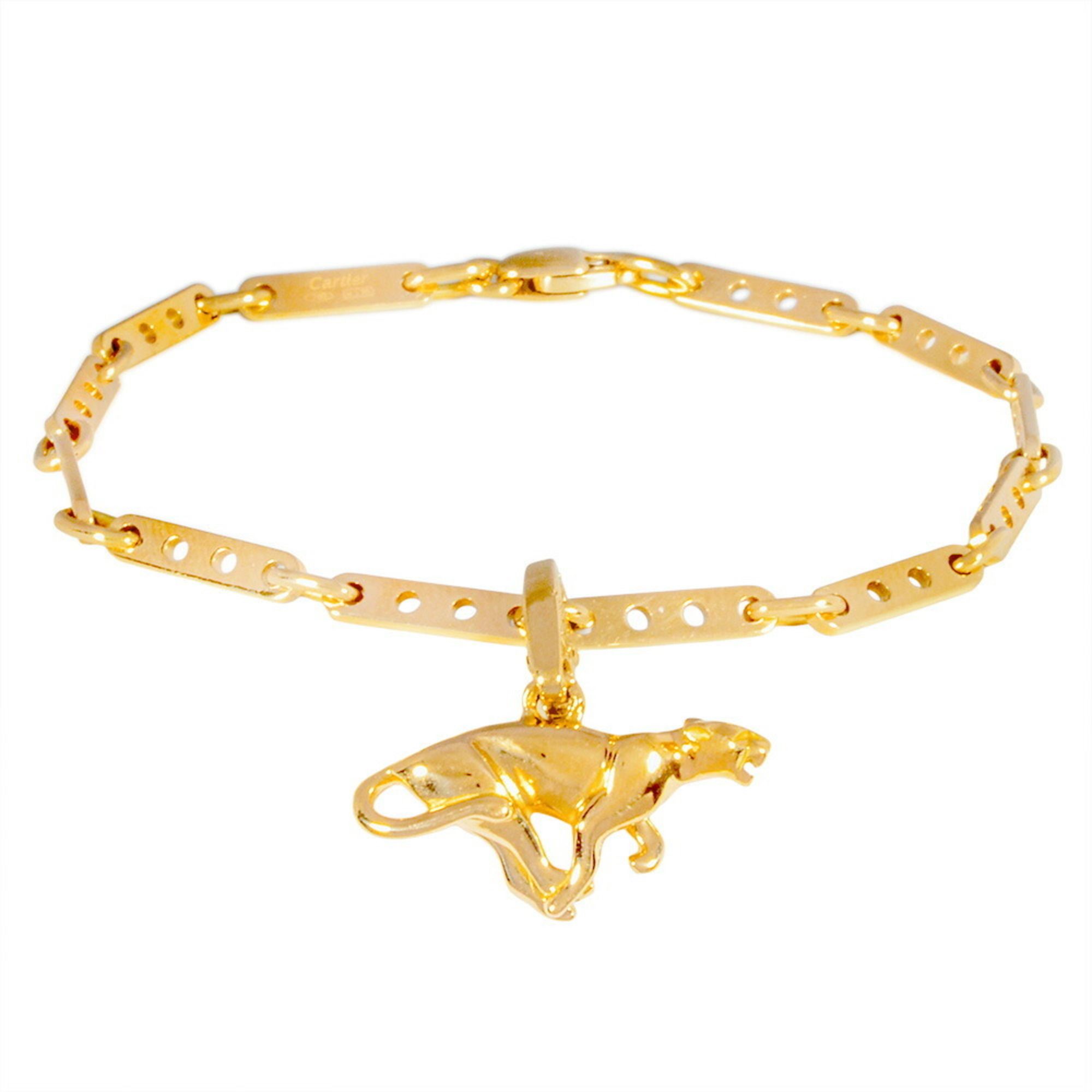 Cartier Meccano Panthère Charm Bracelet in 18KYG Yellow Gold (13.8g) for Women