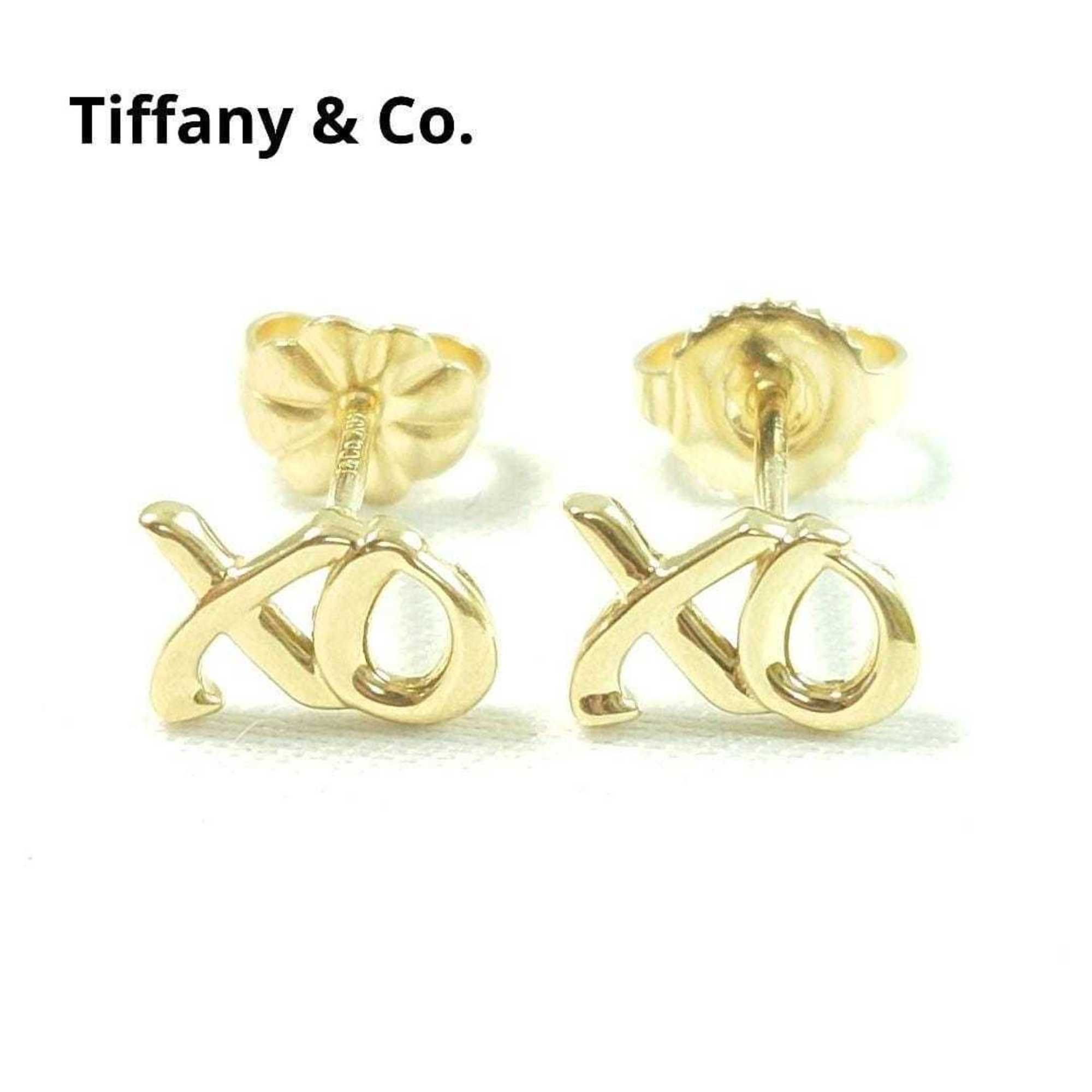 Tiffany & Co. 18K Love Kiss Earrings 7081