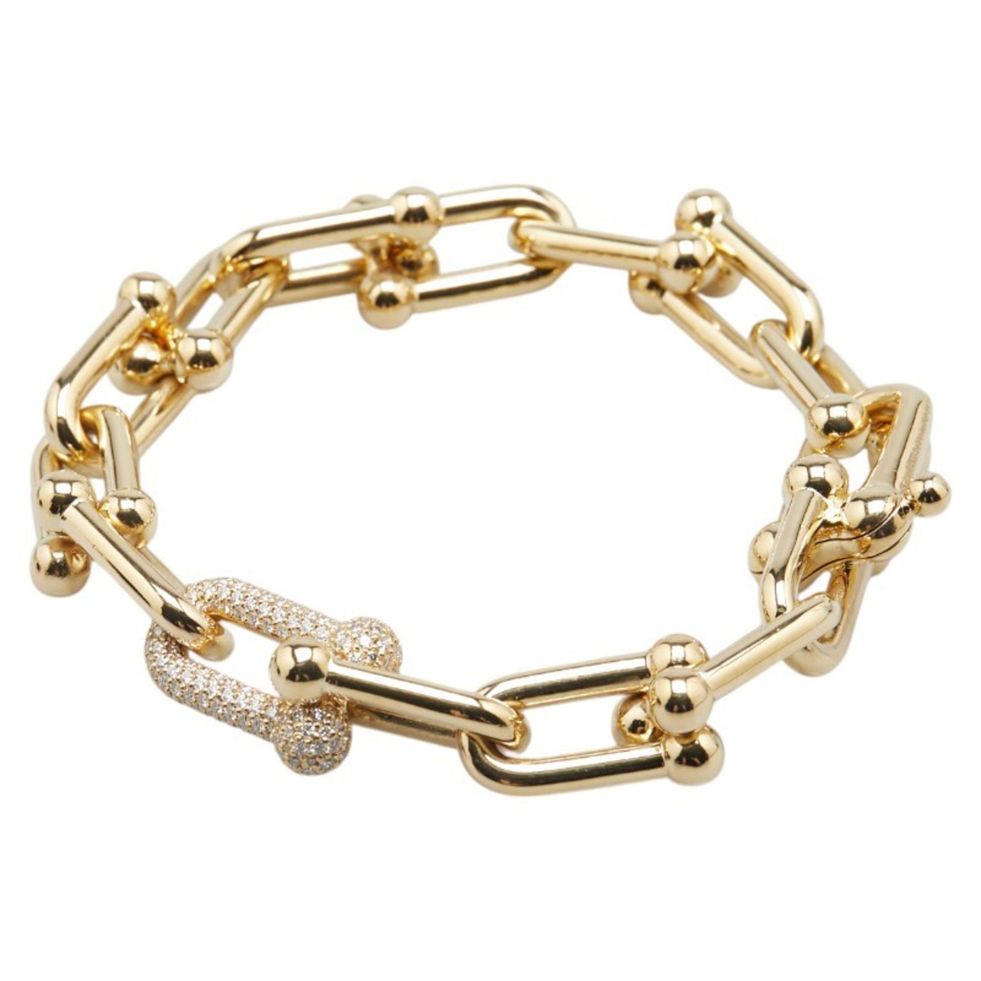 Tiffany HardWear Extra Large Link Diamond Bracelet in 18K Yellow Gold for Men. TIFFANY & Co.