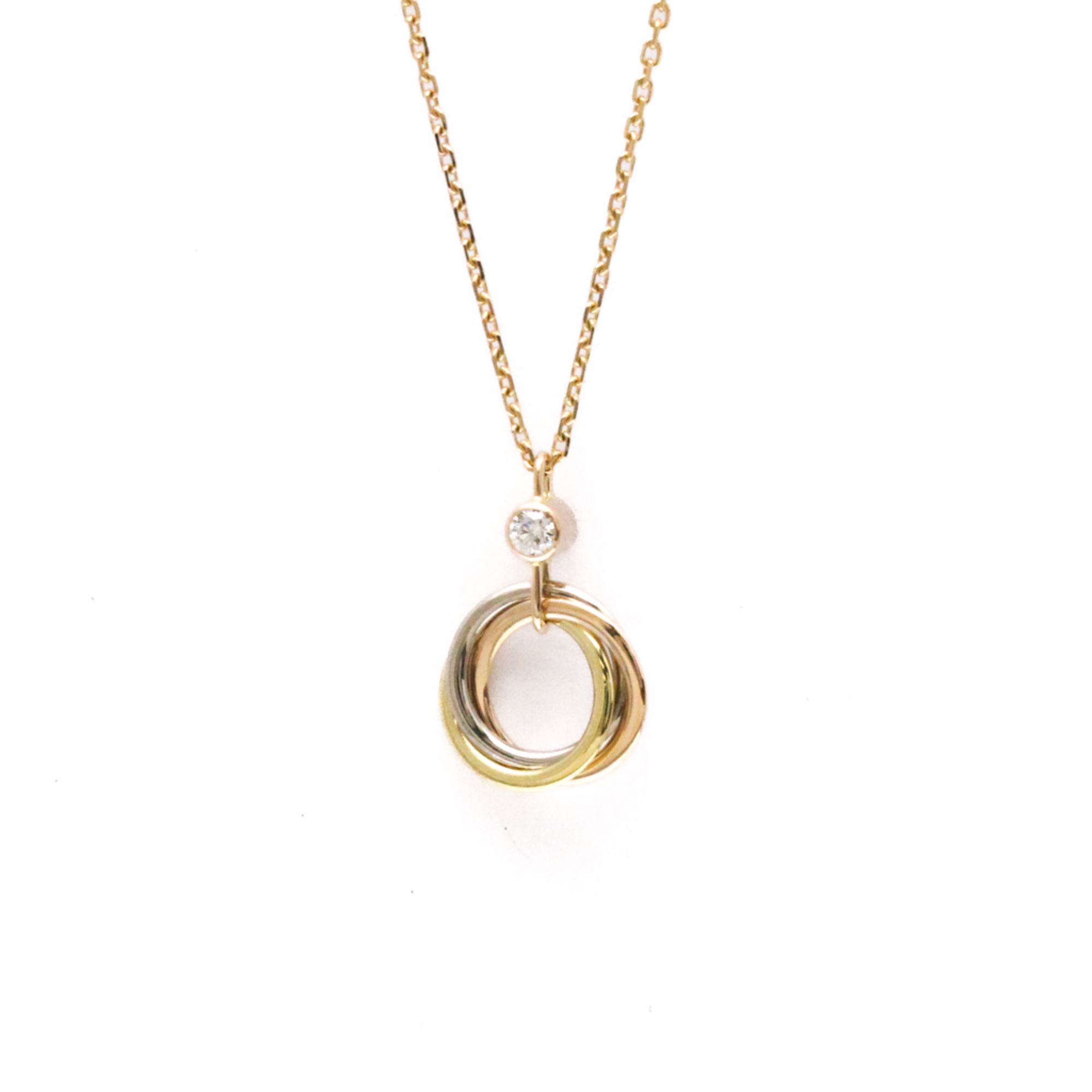 Cartier Baby Trinity 1P Diamond Necklace Yellow Gold (18K),Pink Gold (18K),White Gold (18K) Diamond
