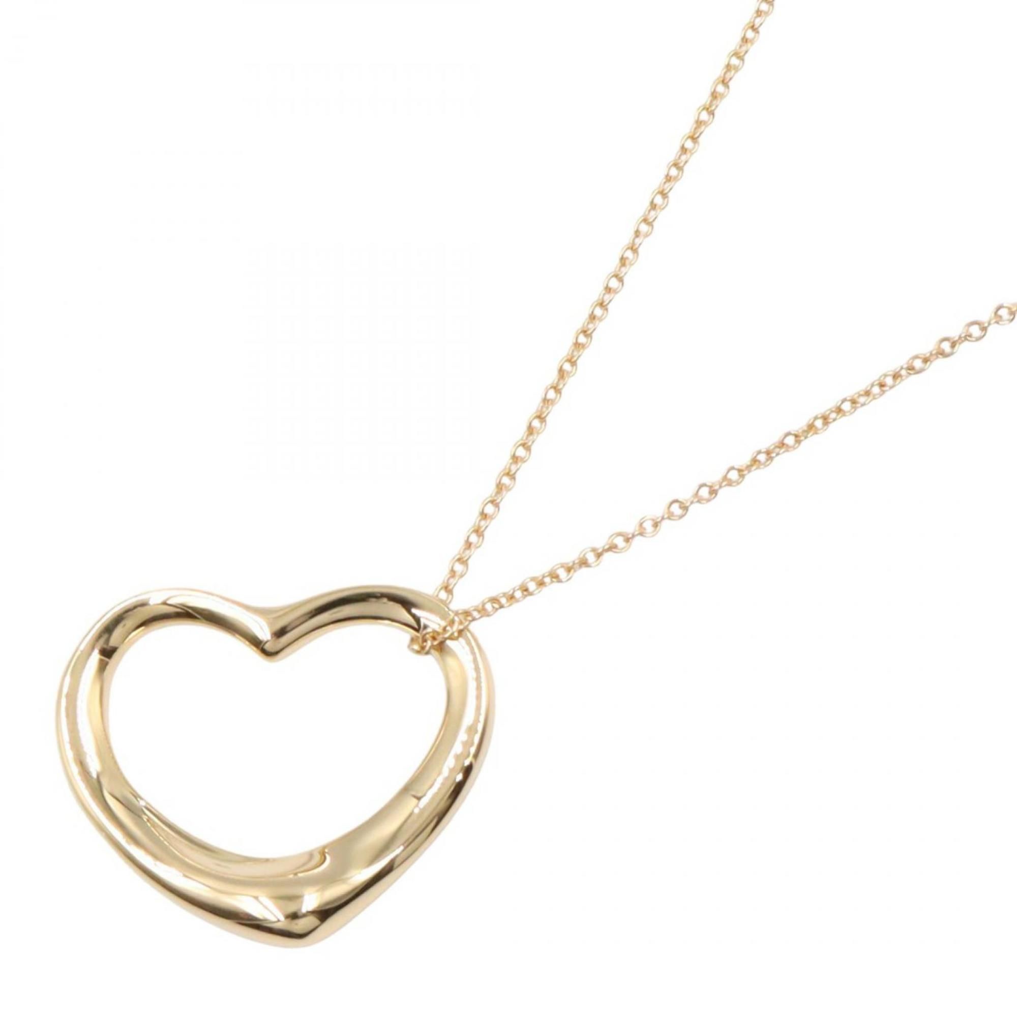 Tiffany & Co. Open Heart Necklace, 18K Yellow Gold, Women's