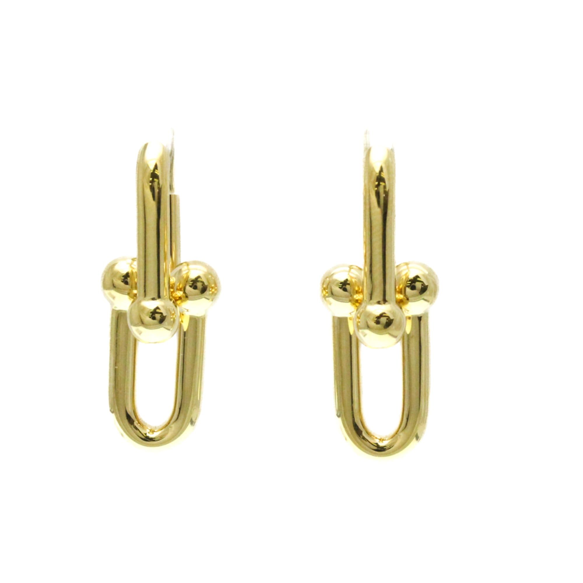 Tiffany Hardware Medium Size Earrings No Stone Yellow Gold (18K) Drop Earrings Gold