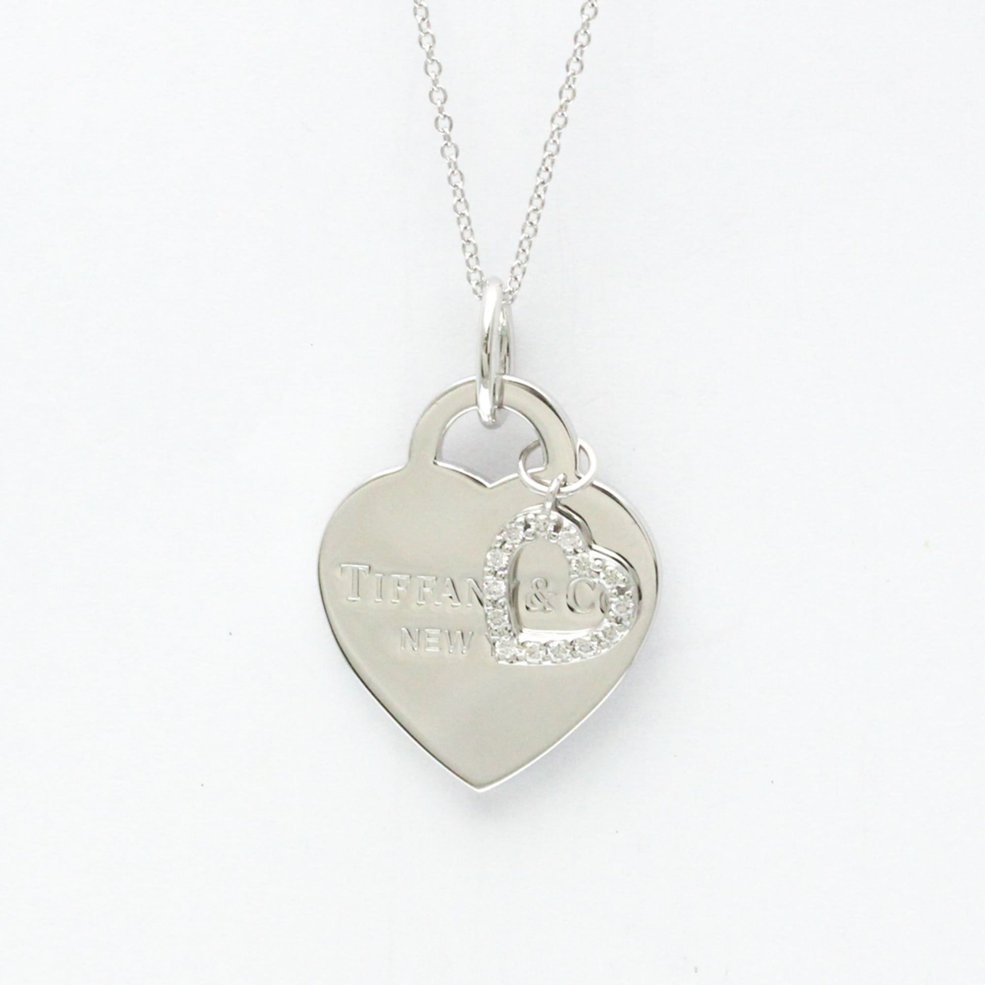 Tiffany Heart Ginza Limited Edition Diamond Necklace White Gold (18K) Diamond Men,Women Fashion Pend