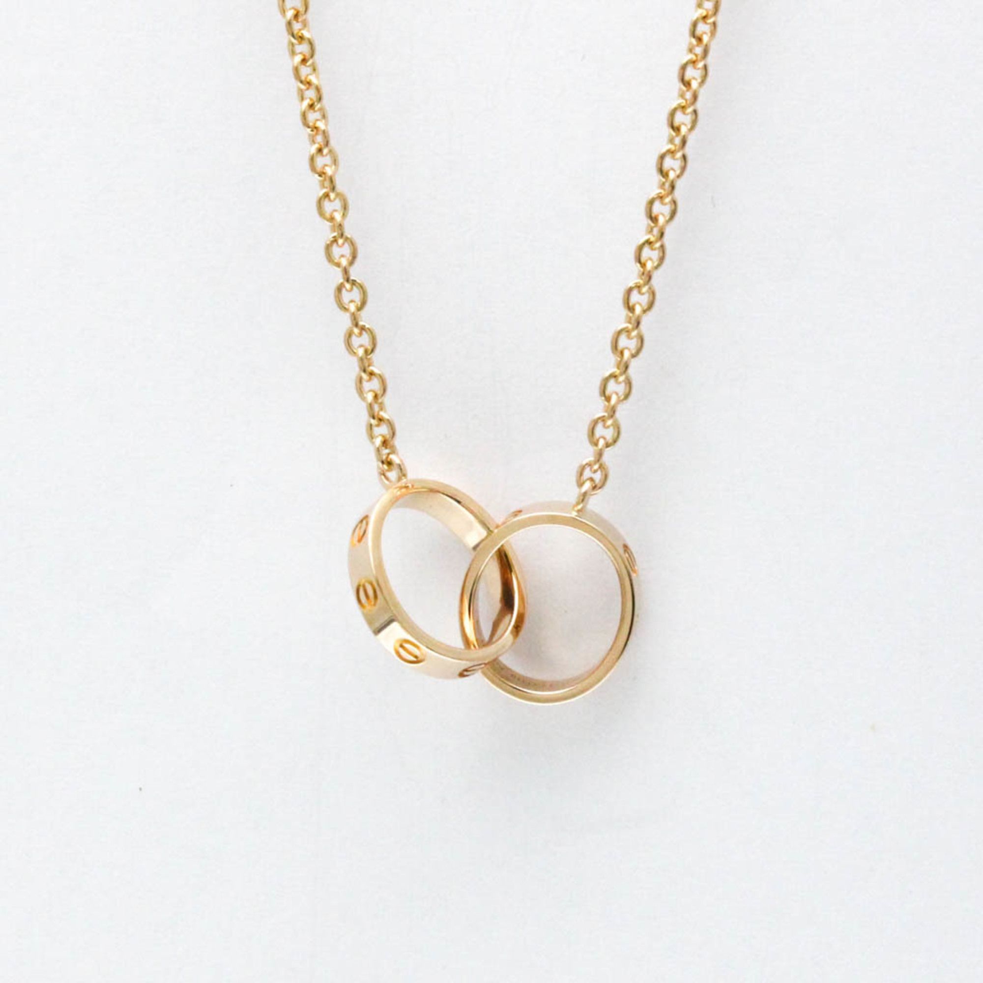 Cartier Baby Love Necklace Pink Gold (18K) No Stone Women,Men Fashion Pendant Necklace (Pink Gold)