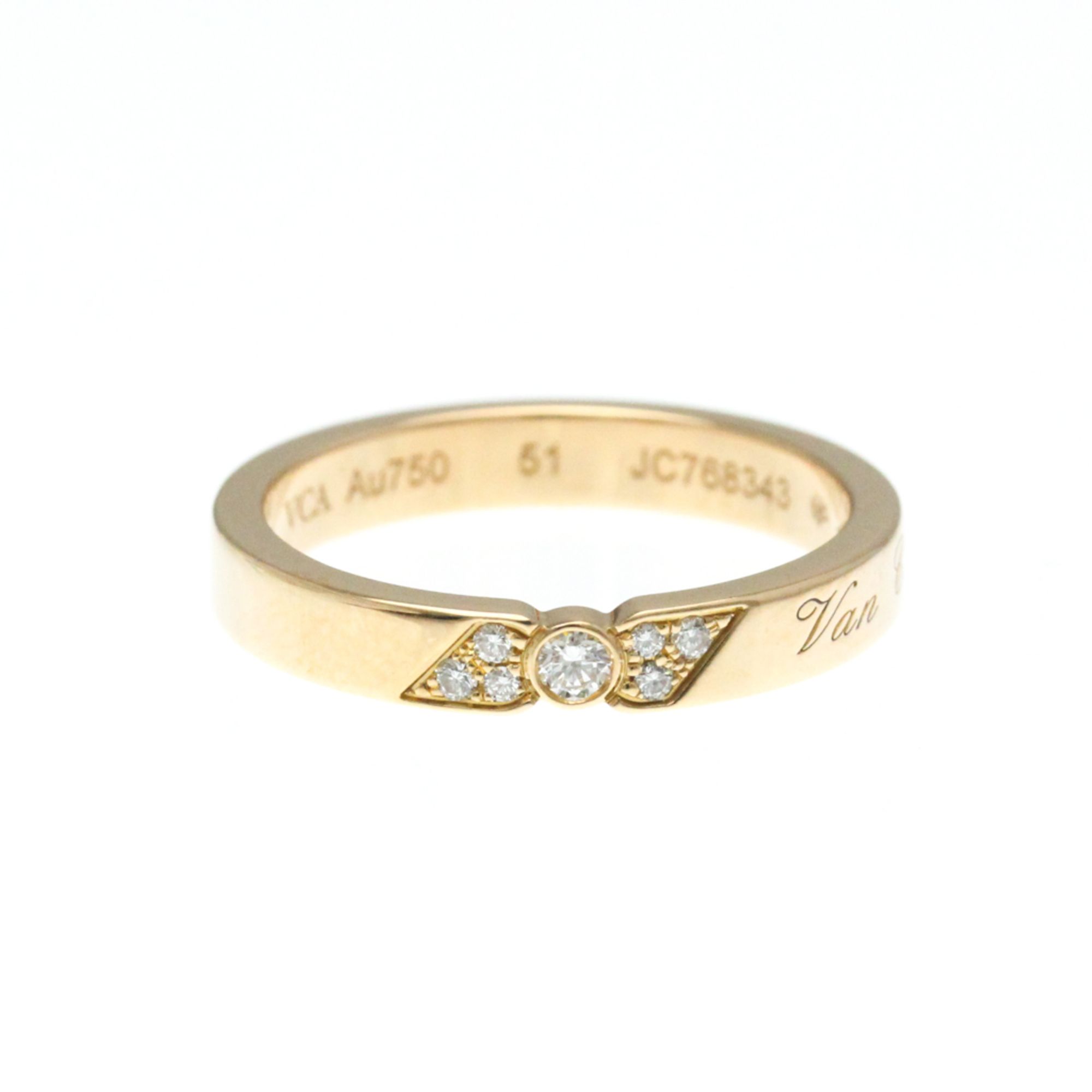 Van Cleef & Arpels Toujours Senior Tulle Etoile Wedding Ring VCARP7RE00 Pink Gold (18K) Fashion Diam