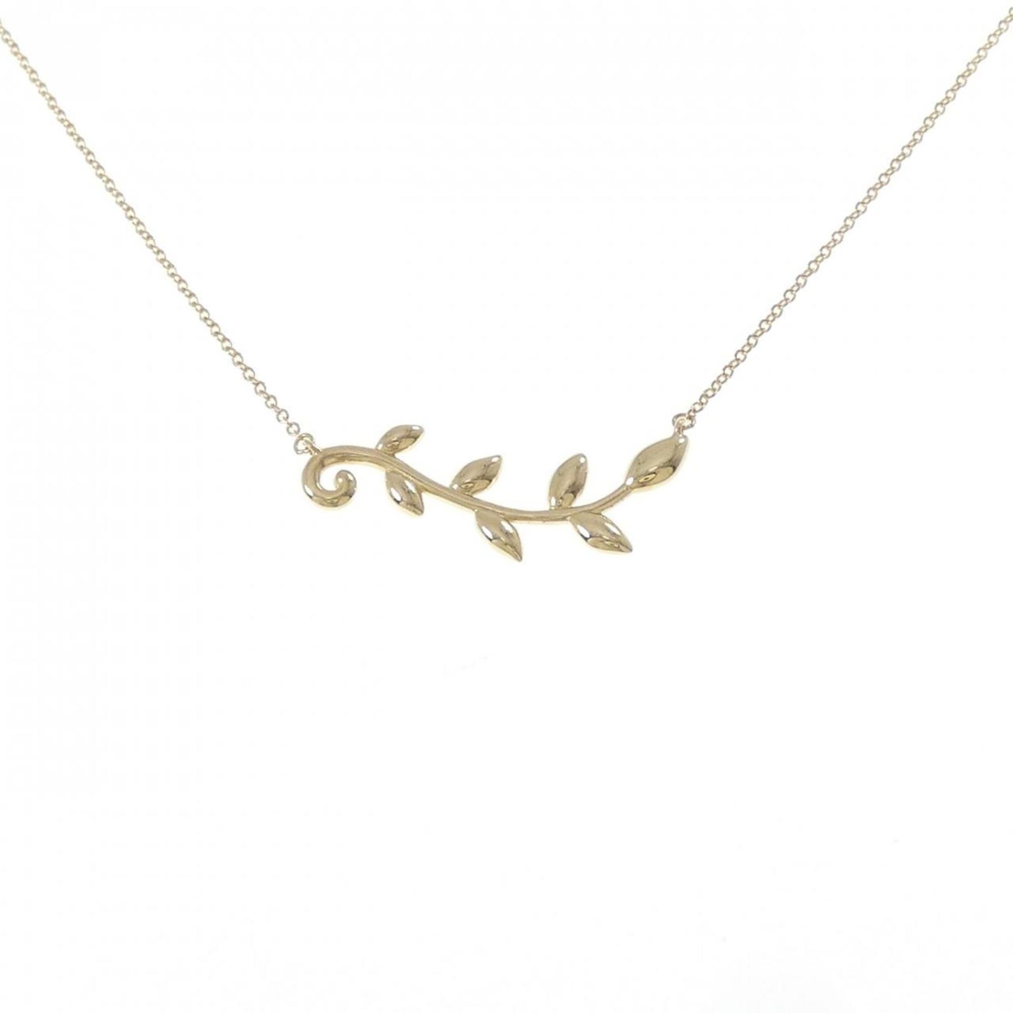 Tiffany Olive Leaf Vine Necklace