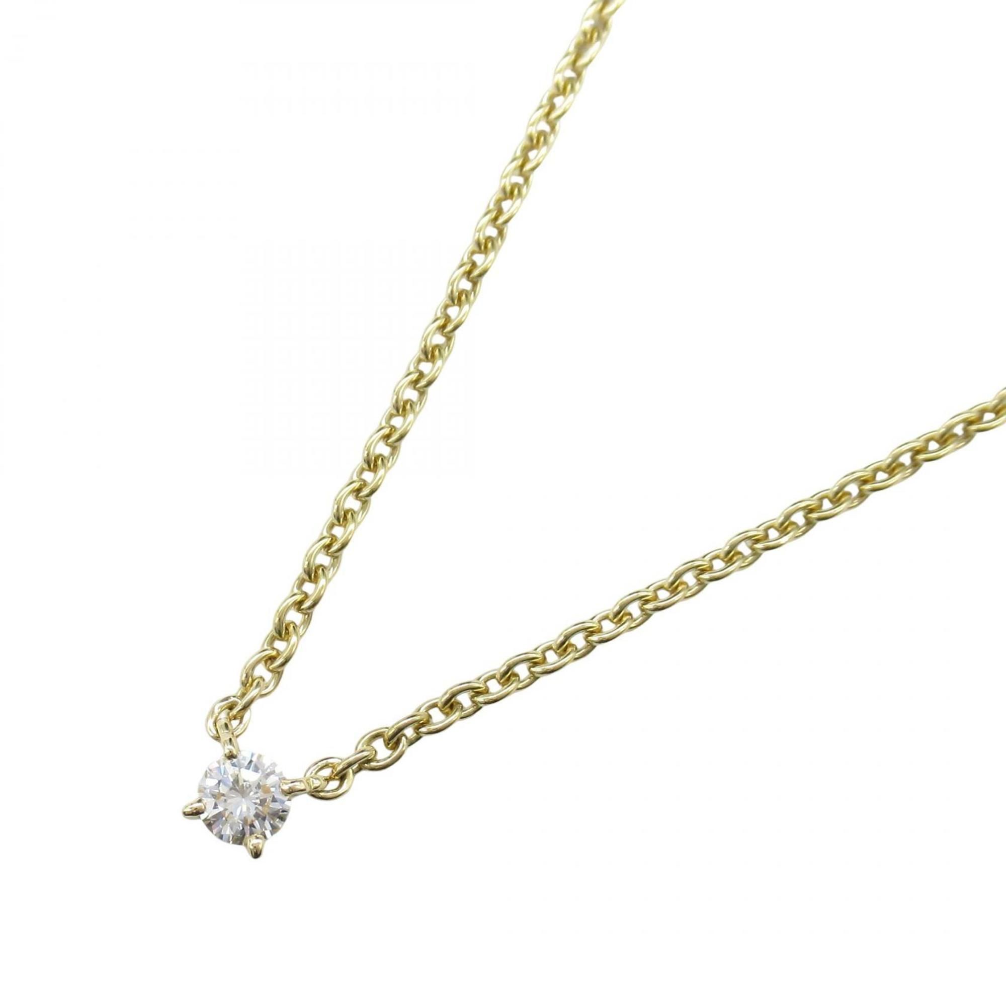 Cartier Love Support Diamond Necklace, 18K Yellow Gold with Diamonds, Women's, and Clear