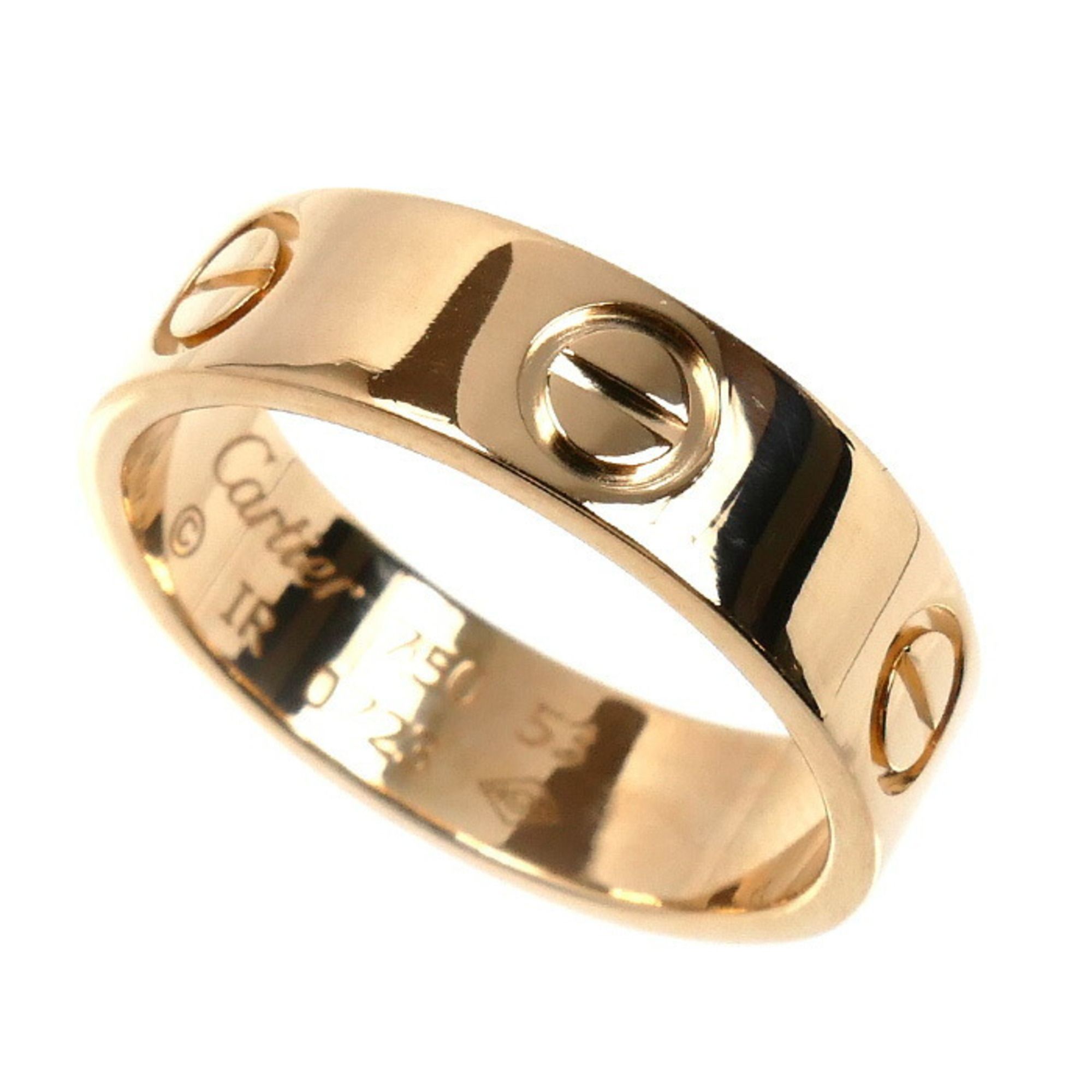 CARTIER Cartier K18PG Pink Gold Love Ring, Size 13, 53mm, 5.3g, Women's