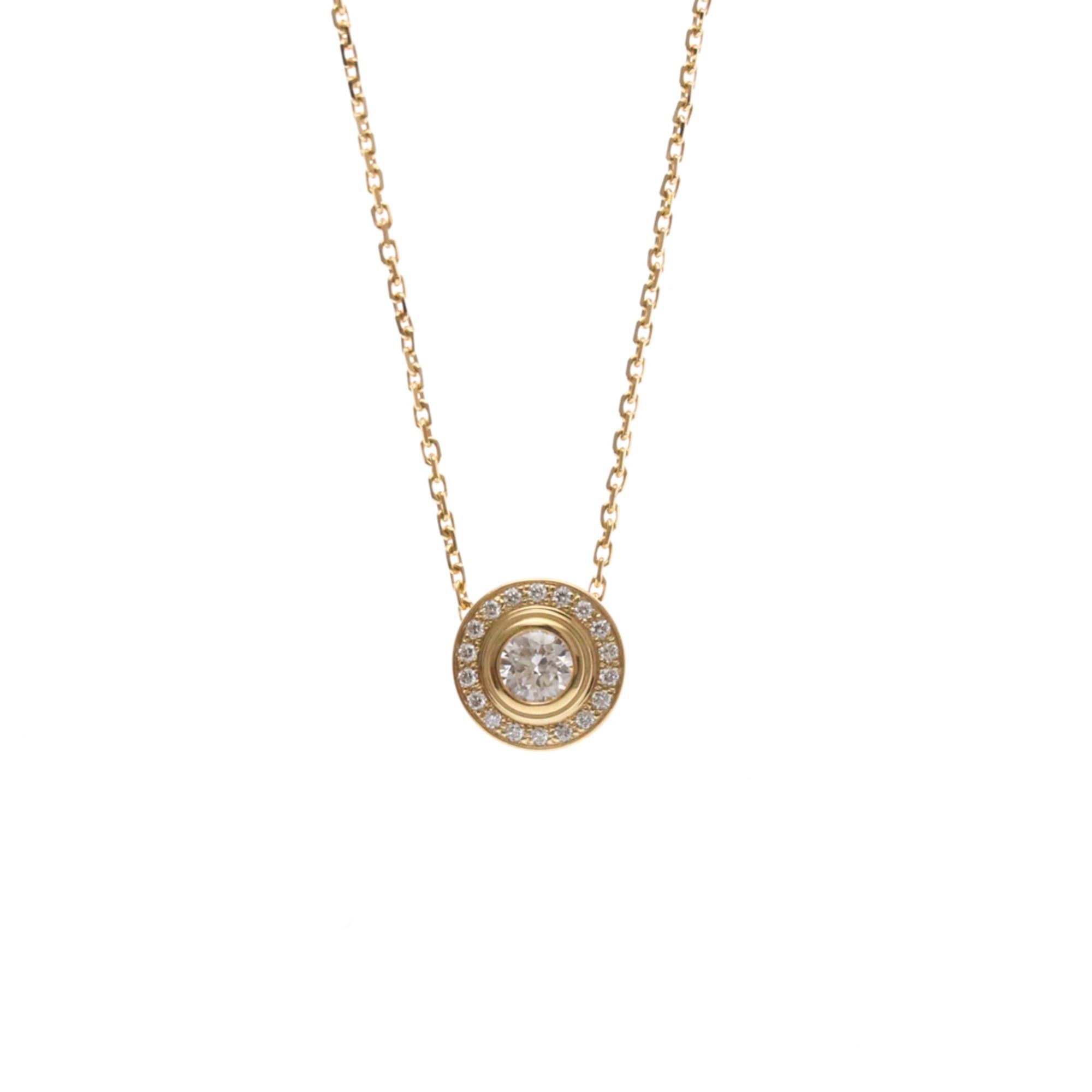 Cartier D'Amour Necklace Pink Gold (18K) Diamond Women,Men Fashion Pendant Necklace (Pink Gold)