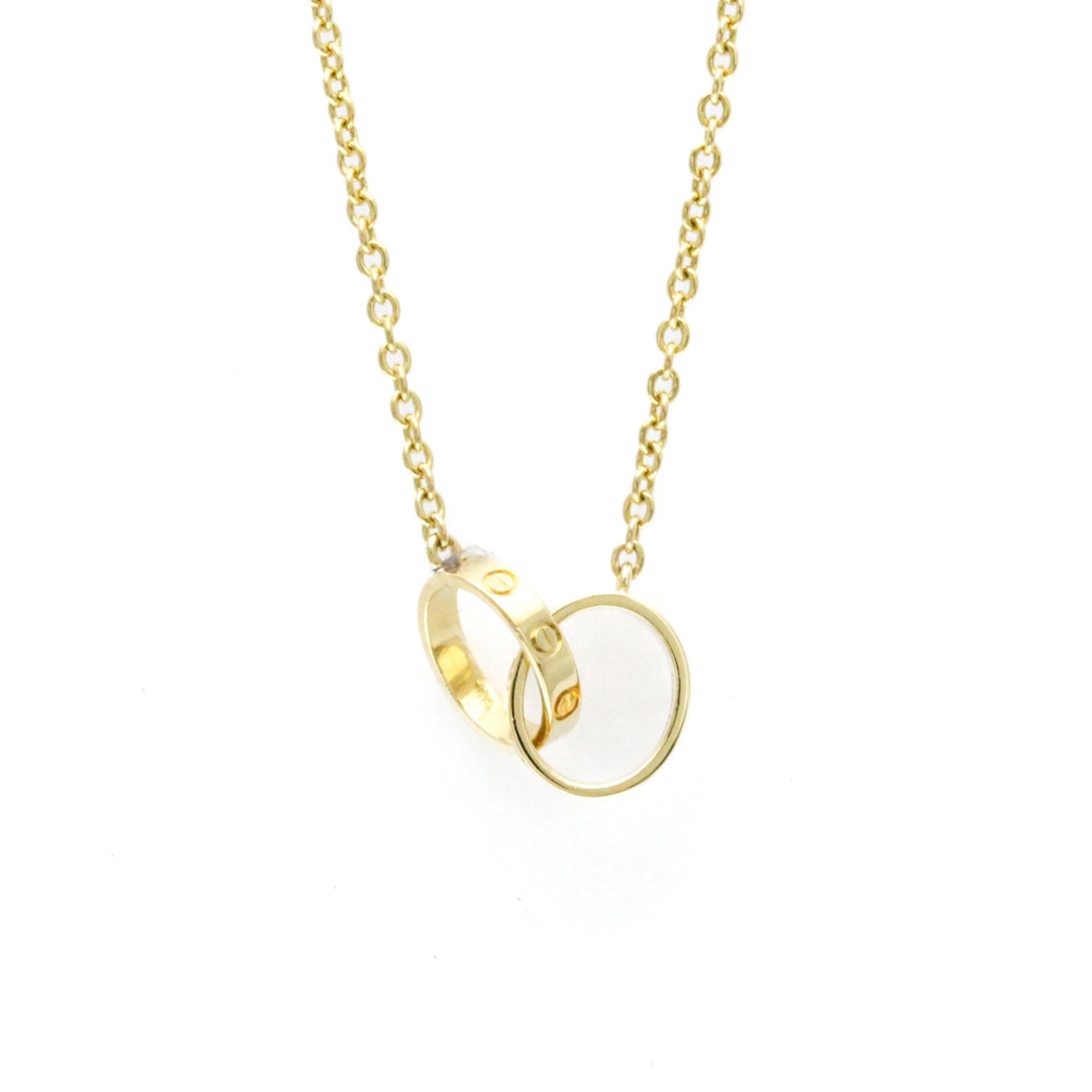 Cartier Baby Love Necklace Yellow Gold (18K) No Stone Men,Women Fashion Pendant Necklace (Gold)