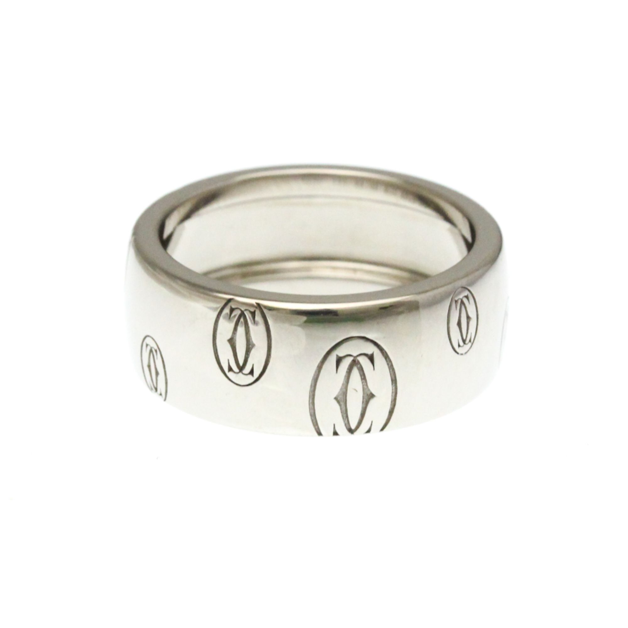 Cartier Happy Birthday Ring LM White Gold (18K) Fashion No Stone Band Ring Silver