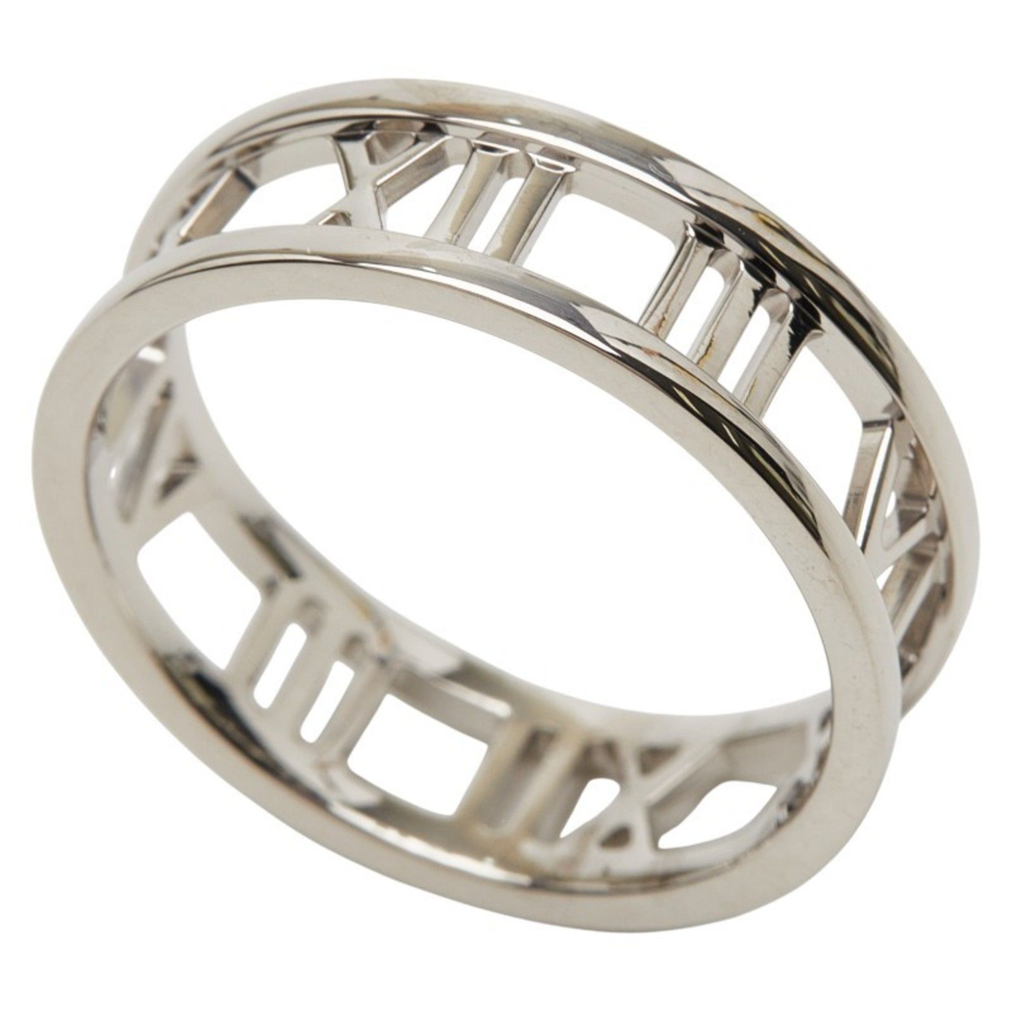 Tiffany & Co. Open Atlas Ring, 18K White Gold, Women's