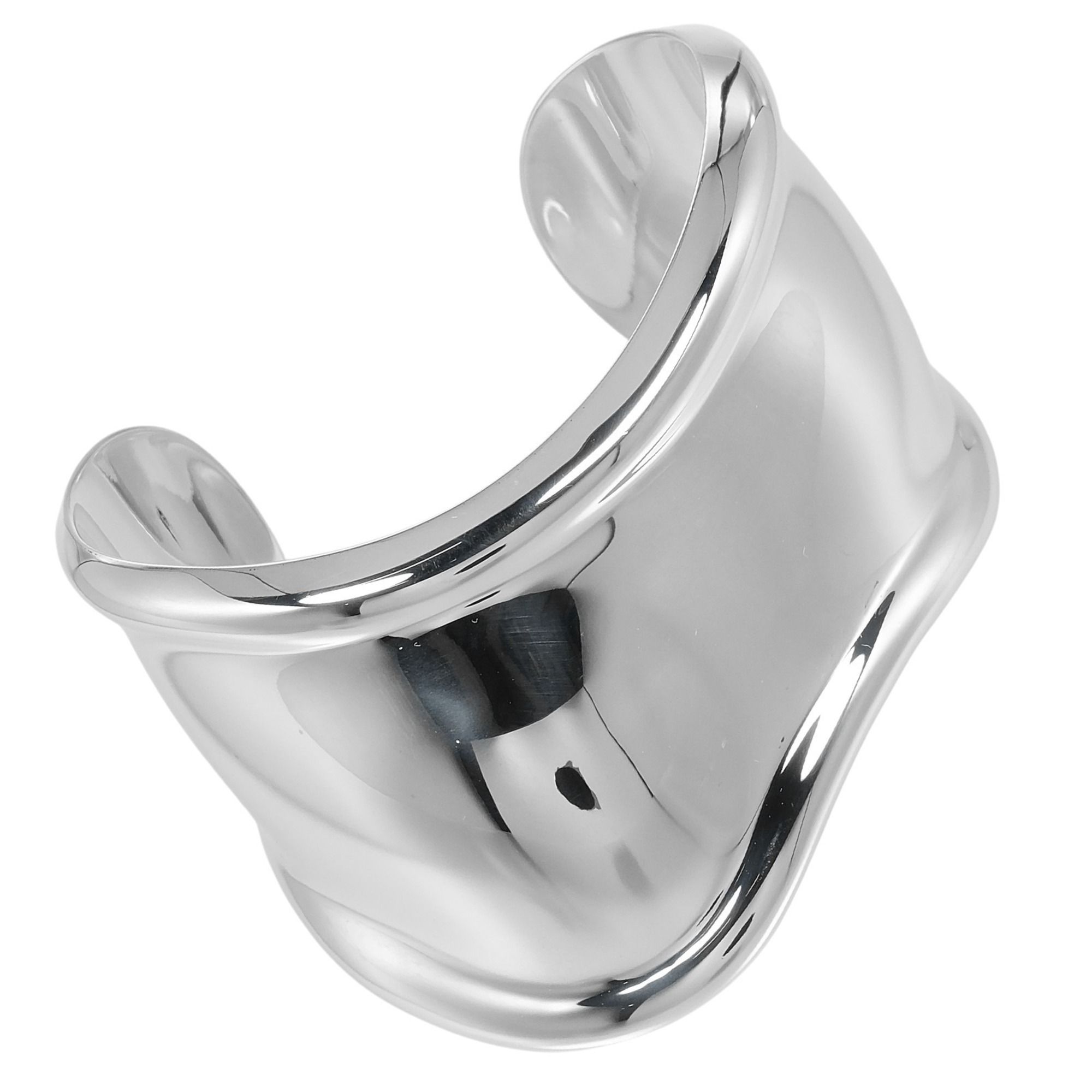 Tiffany Bangle Small Bone Cuff Silver 925 Approx. 55g TIFFANY & Co.