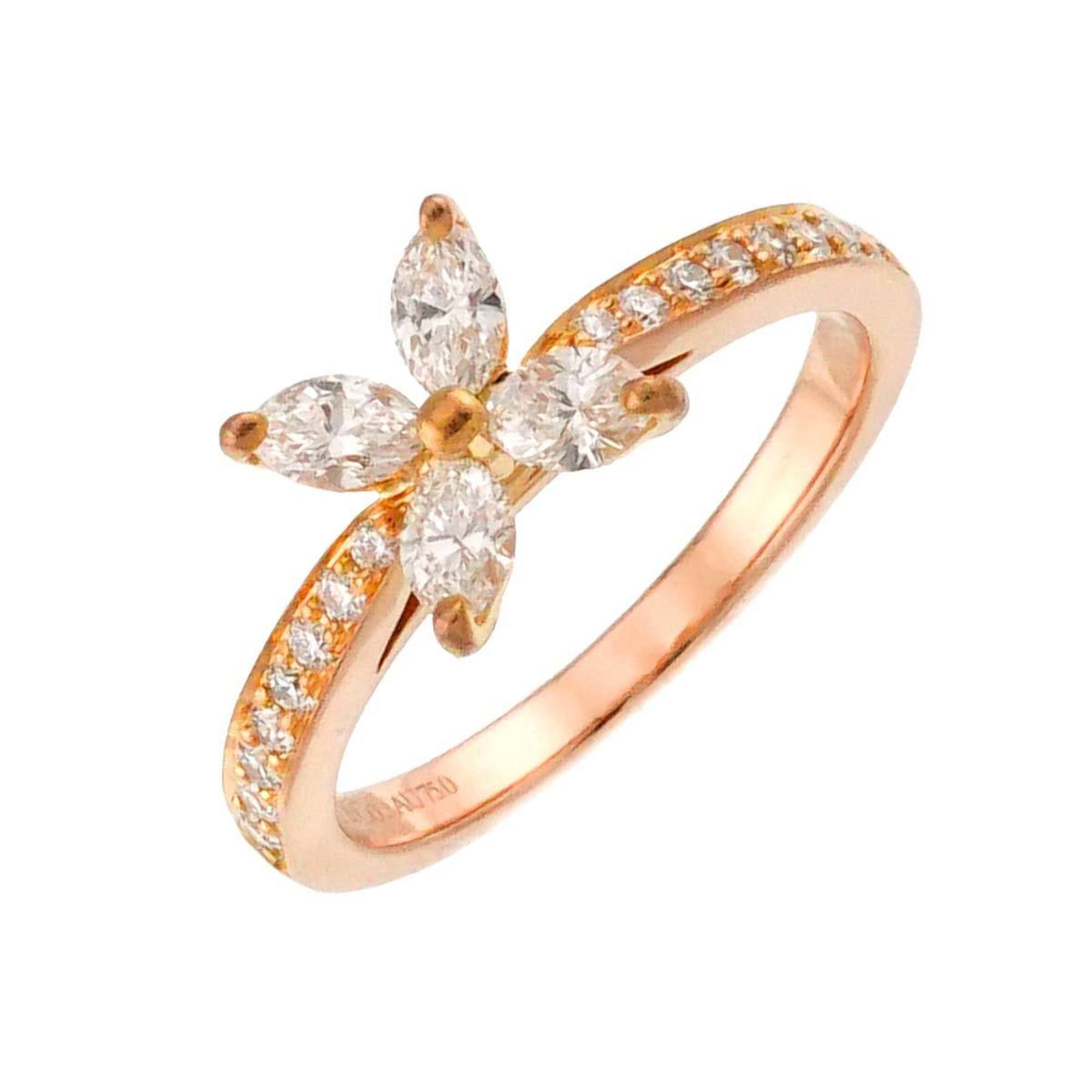 Tiffany & Co. Victoria size 9 diamond ring in 18K pink gold (PG) and 750.