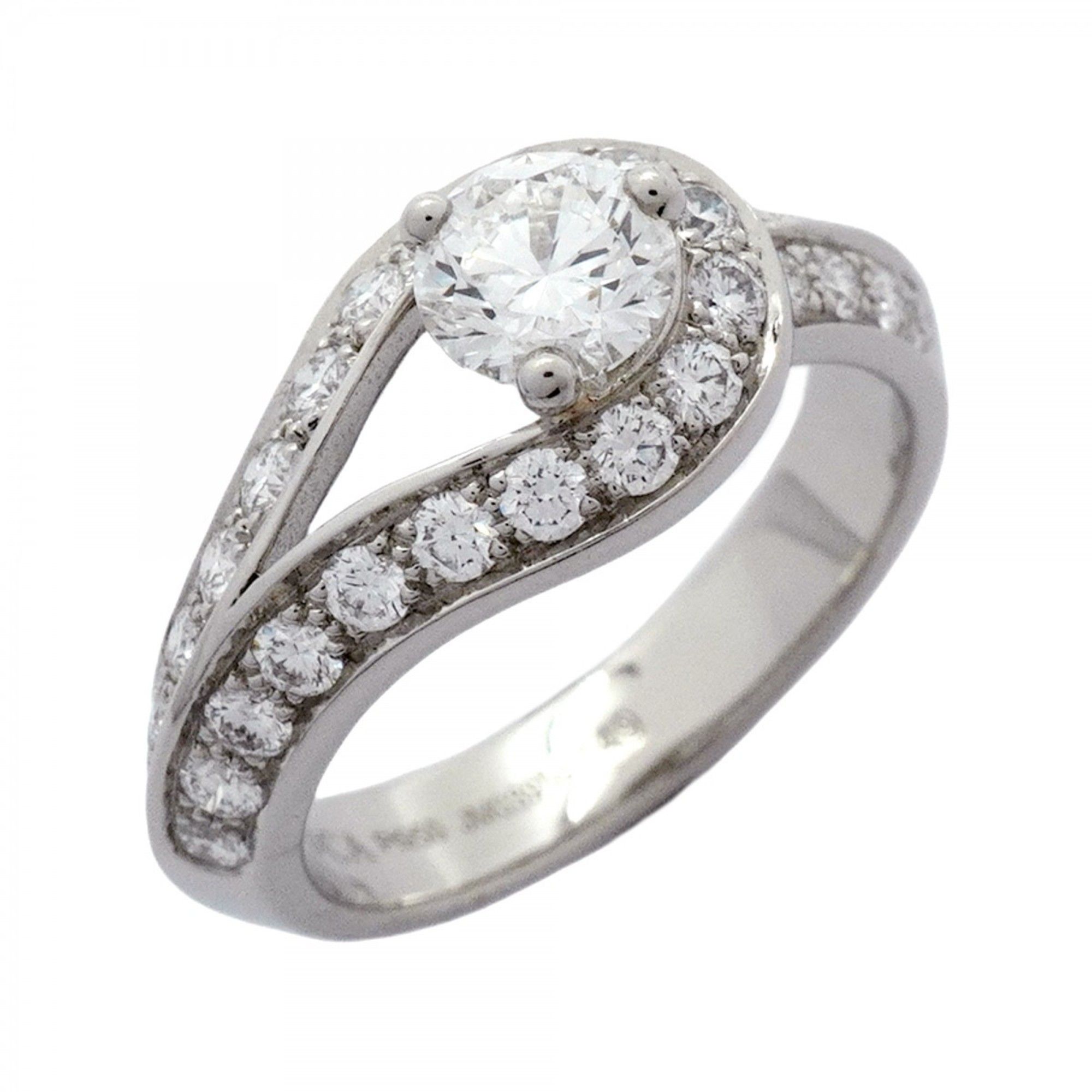 Van Cleef & Arpels Couture Ring Pt950 Platinum Diamond #49 Women's