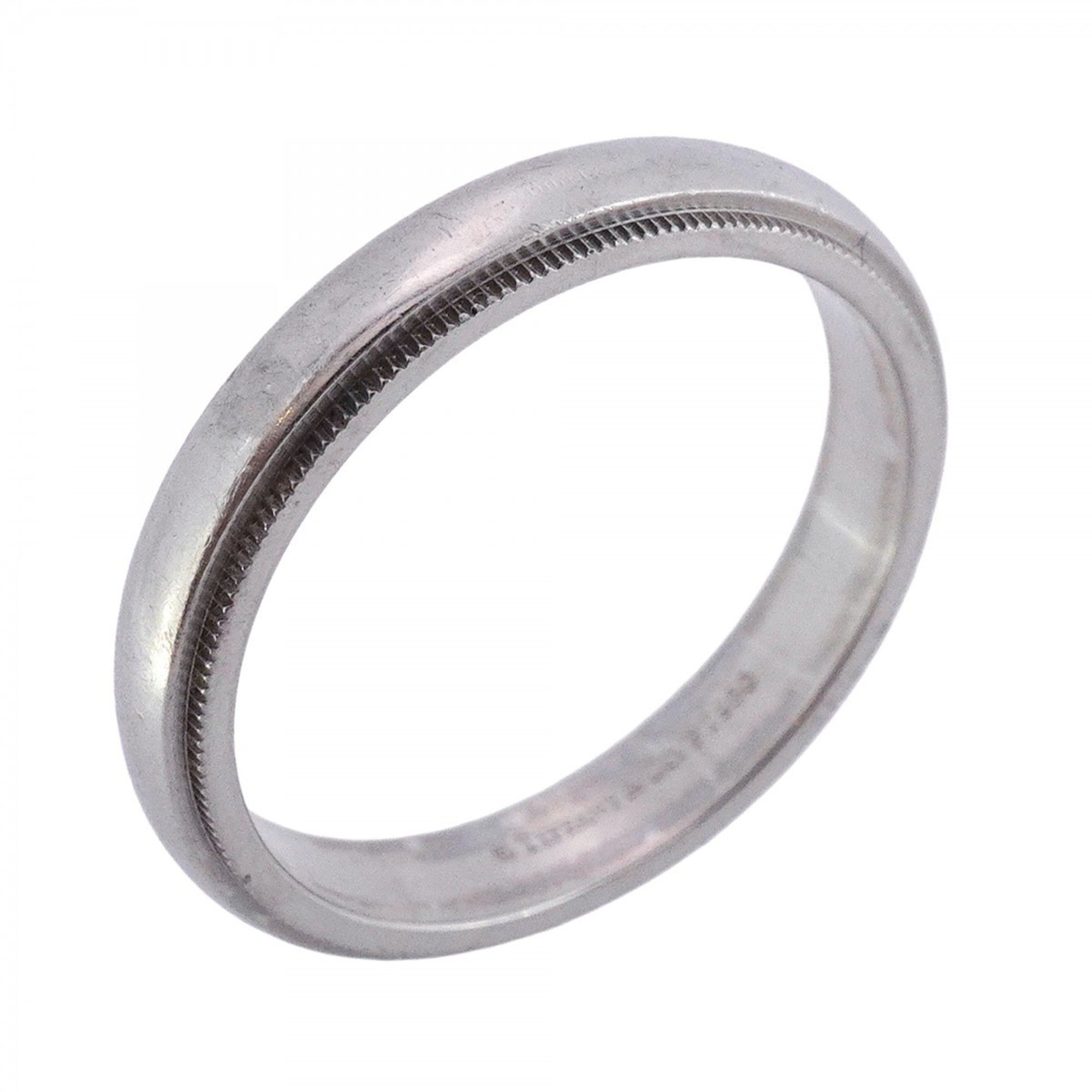 Tiffany Milgrain Ring, Pt950 Platinum, Size 22, Men's