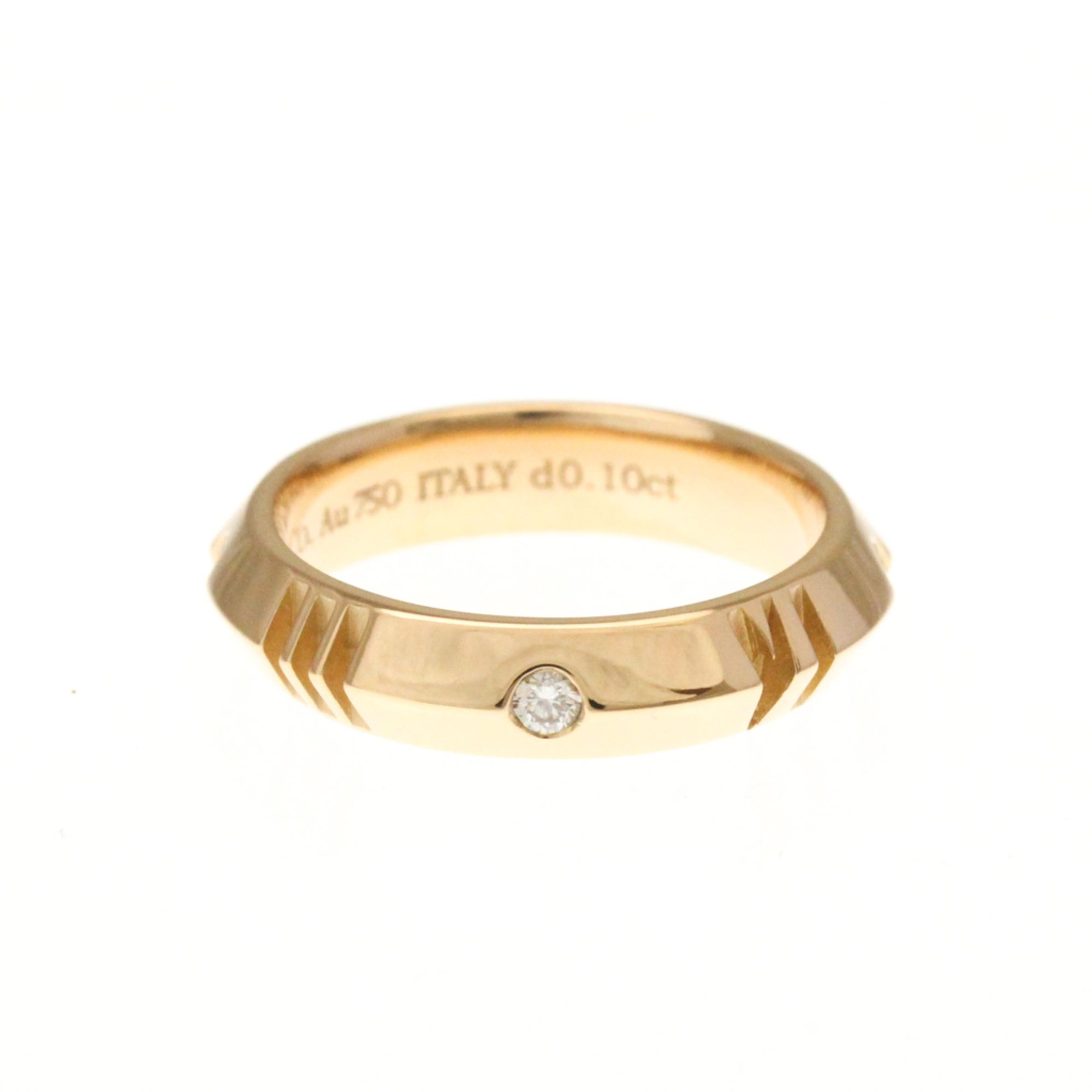 Tiffany Atlas X Closed Diamond Ring Pink Gold (18K) Fashion Diamond Band Ring Pink Gold