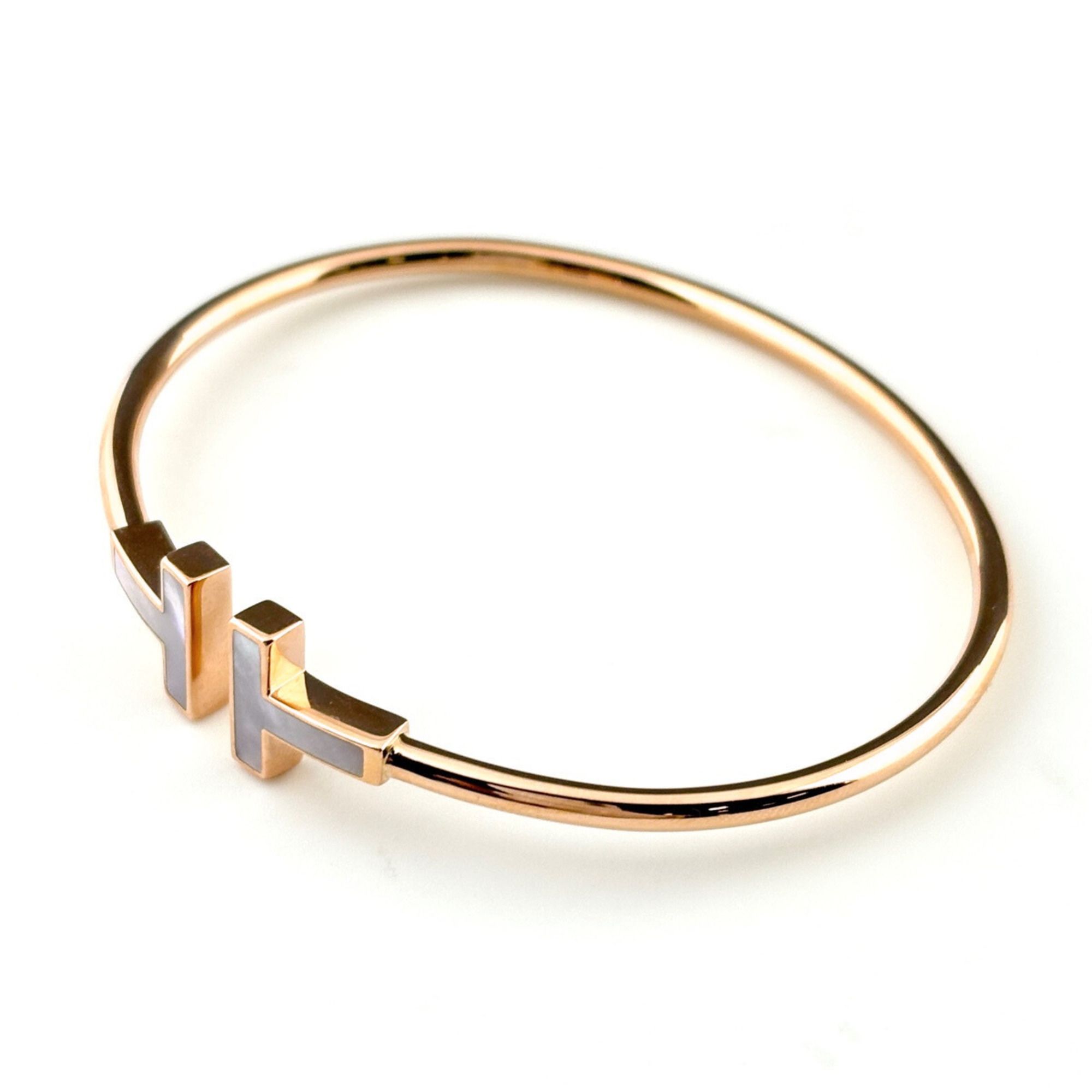 Tiffany & Co. T-Wire Bangle in PG Pink Gold, 750mm, for Women