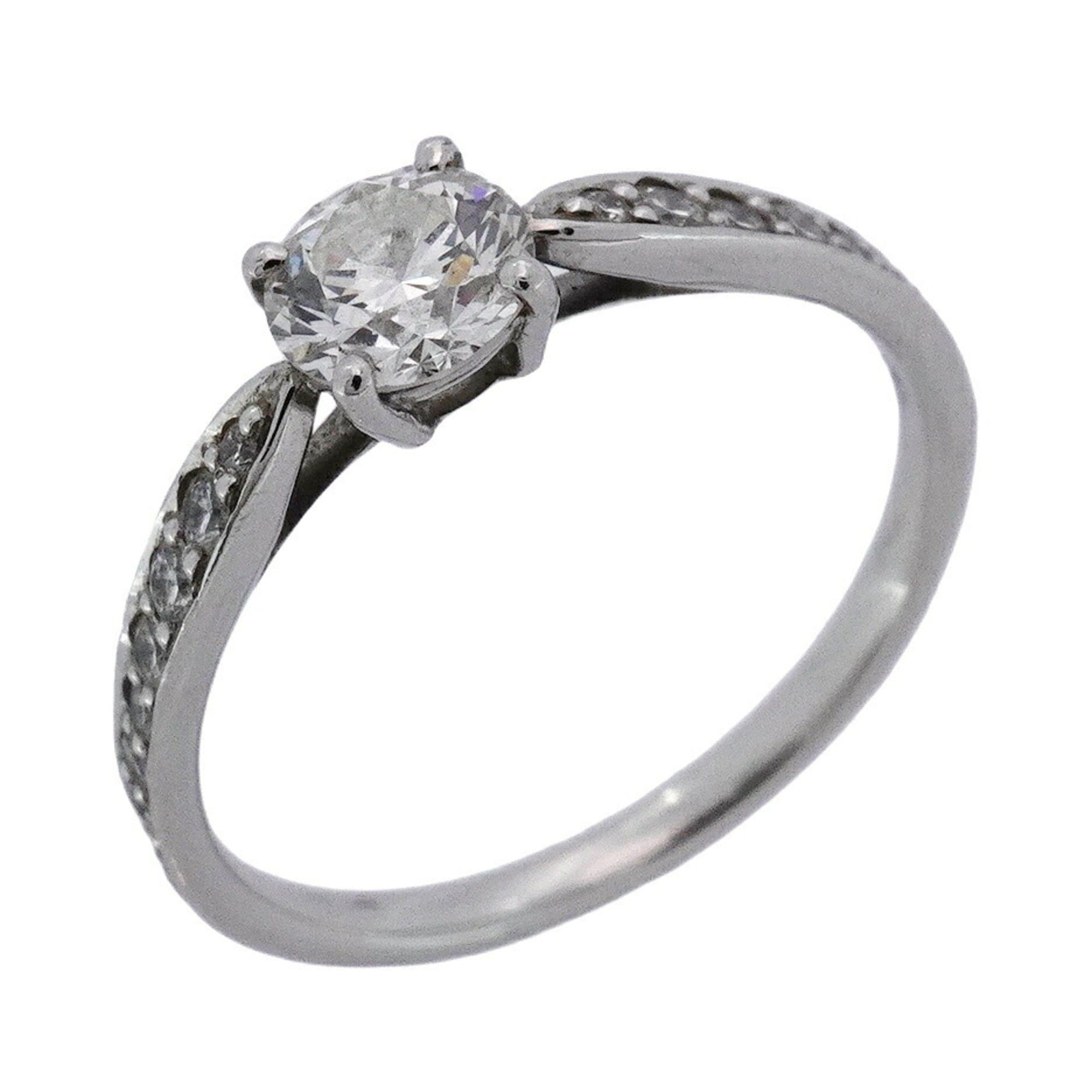 Tiffany Harmony Ring, Pt950 Platinum, Diamond 0.52ct, Size 12, Women's