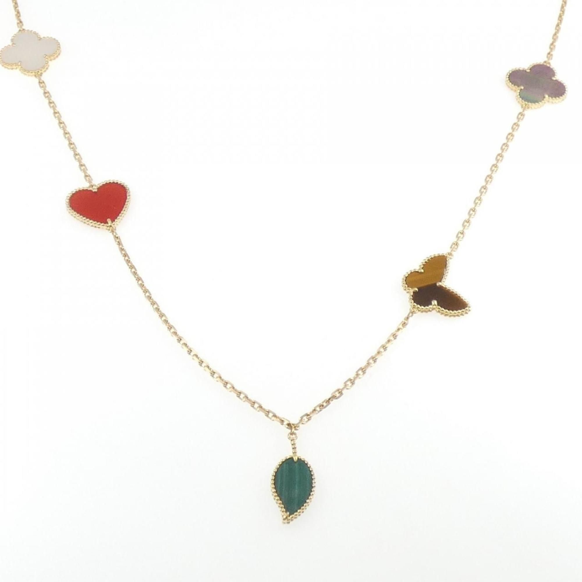 Van Cleef & Arpels Lucky Alhambra 12 motif necklace