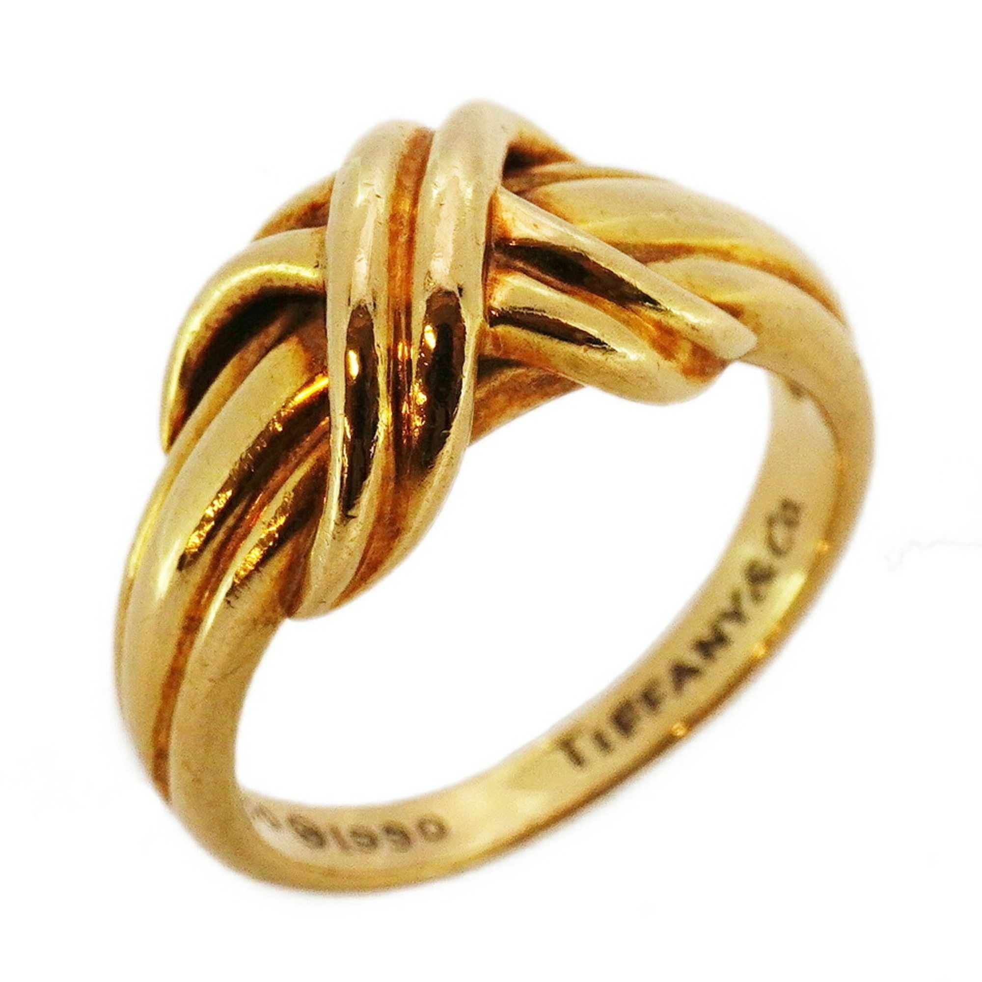 Tiffany Signature Ring, 18K Yellow Gold, Size 11, Women's