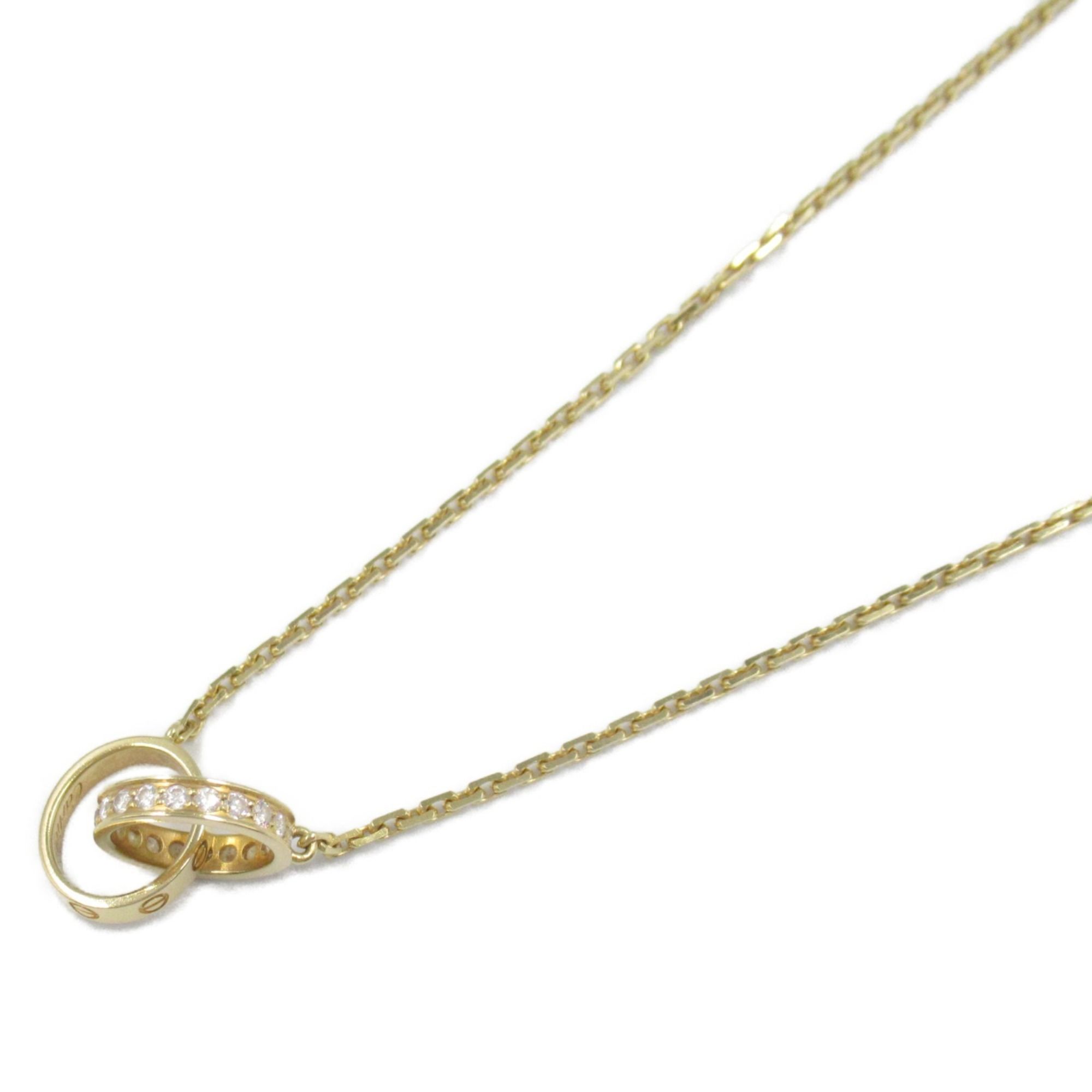 CARTIER Baby Love Diamond Necklace 18K (Yellow Gold) Ladies Clear