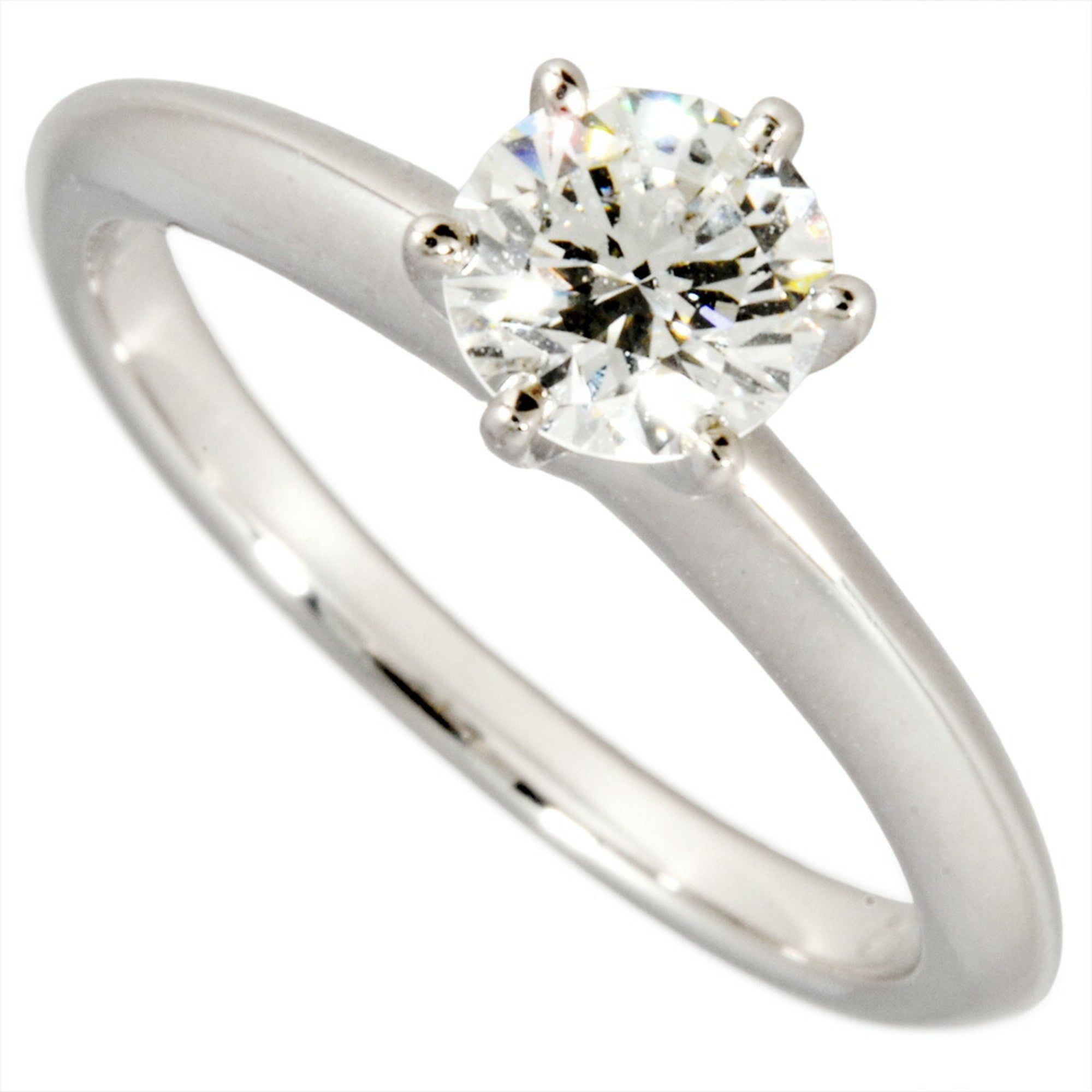 Tiffany & Co. Solitaire Ring with 0.53ct Diamond, Approximately Size 8.5, Pt950, 4.0g, I/VVS1/3EX Pl