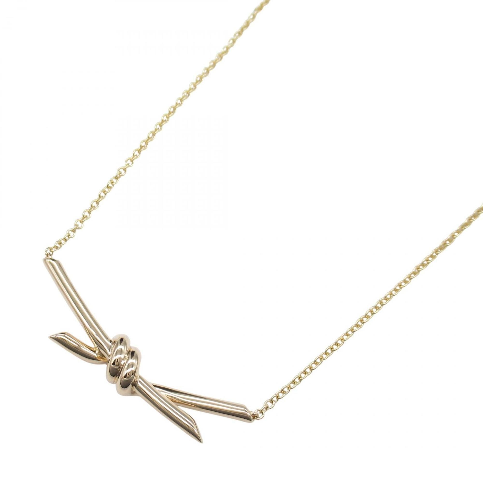 Tiffany & Co. Knot Necklace, 18K Pink Gold, Women's, 70152460