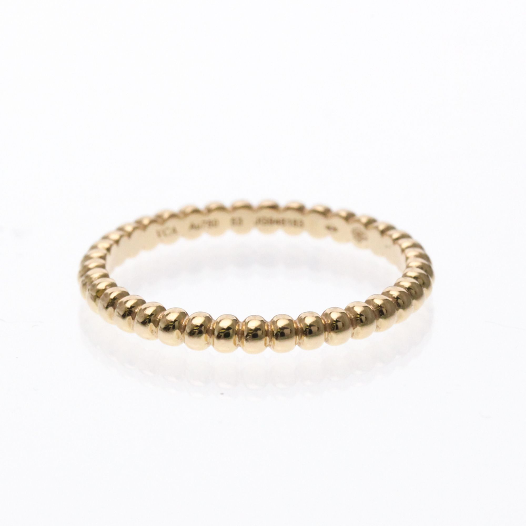 Van Cleef & Arpels Perlee Ring VCARPJMF53 Pink Gold (18K) Fashion No Stone Band Ring Pink Gold