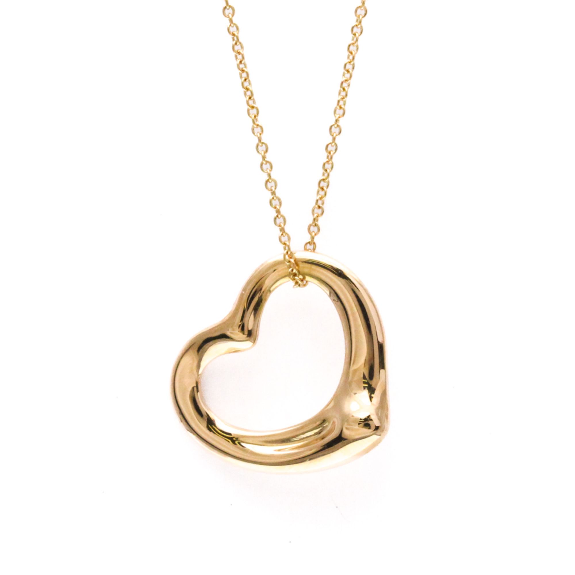 Tiffany Open Heart Pink Gold (18K) No Stone Men,Women Fashion Pendant Necklace (Pink Gold)