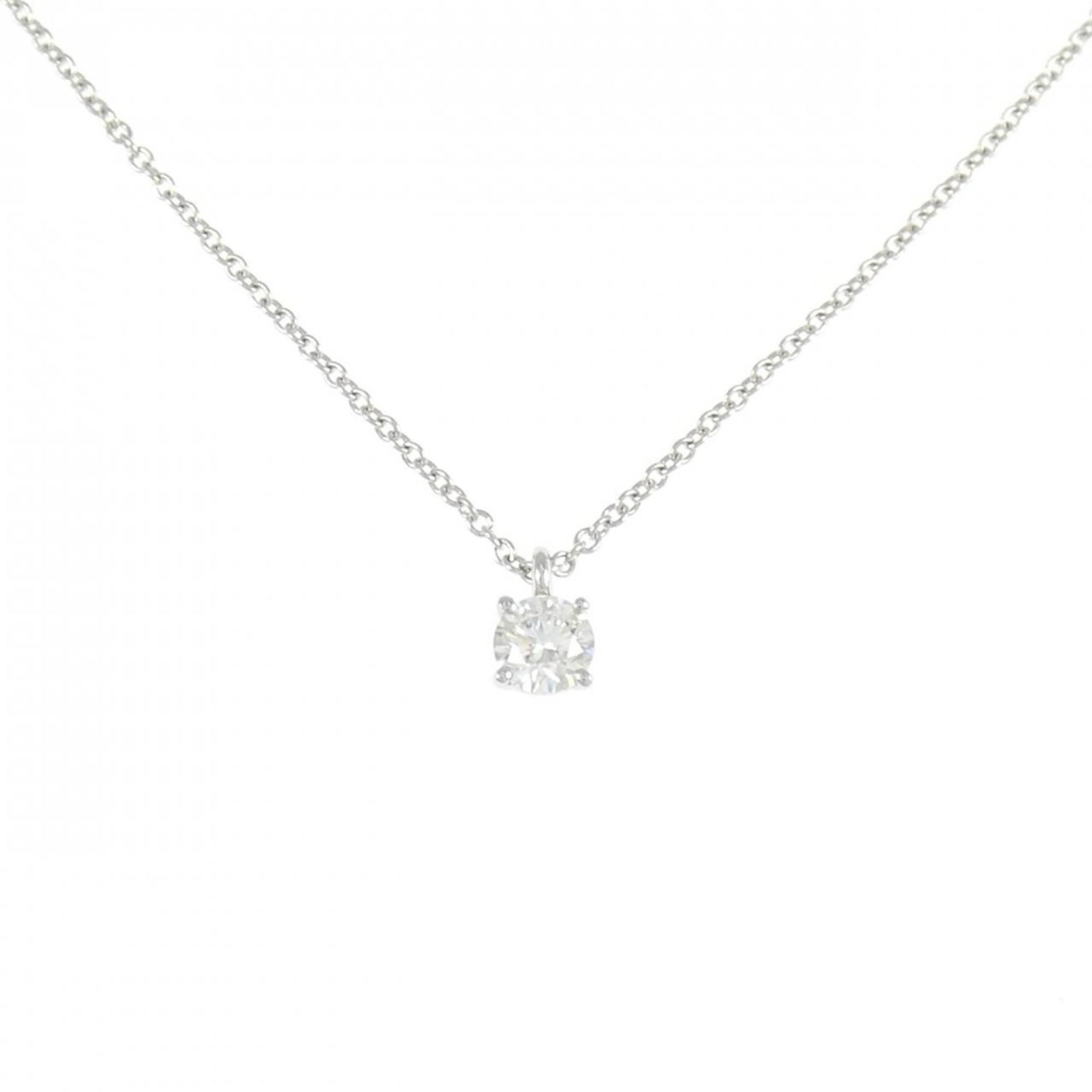 Tiffany Solitaire Necklace 0.22CT H VS1 3EXT