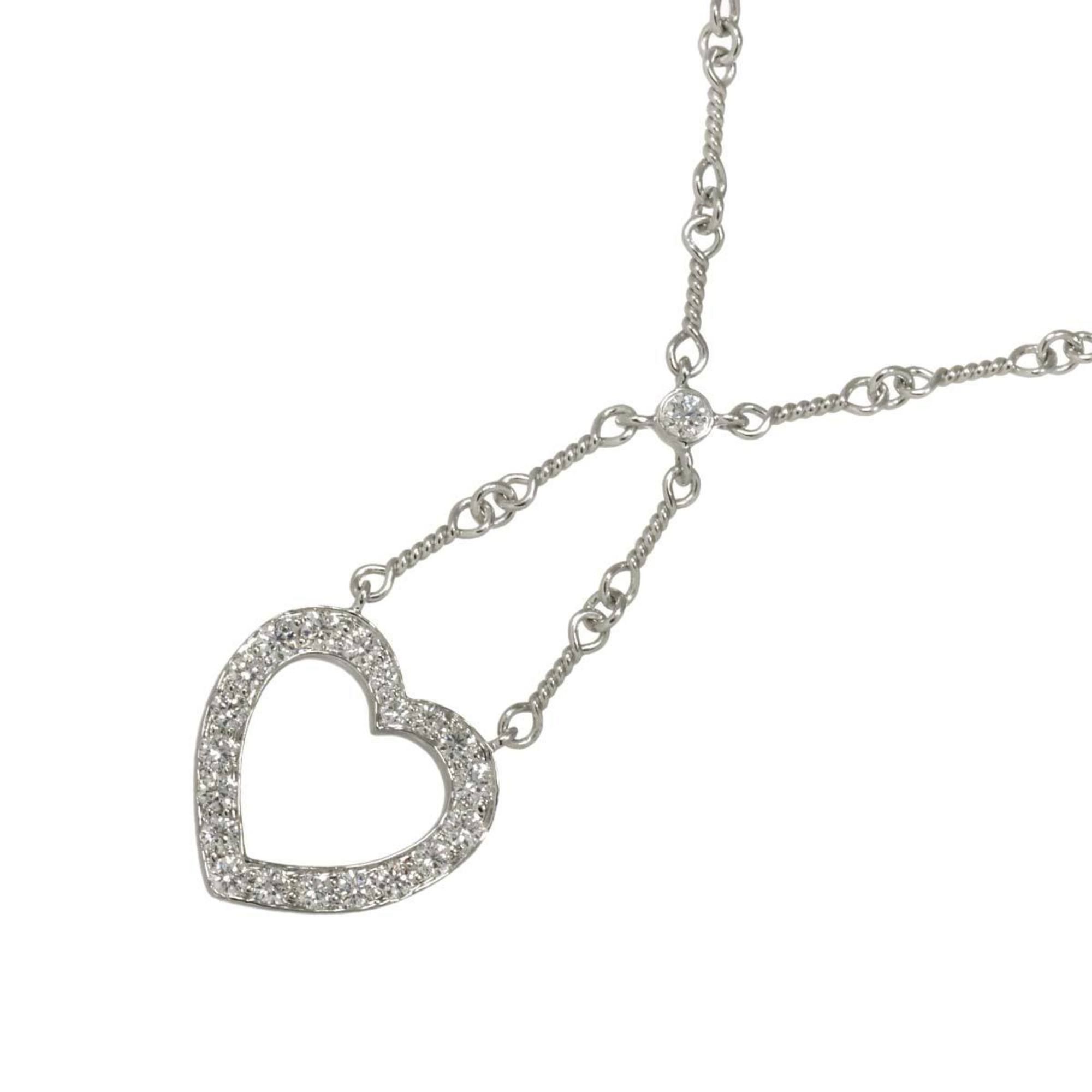 Tiffany & Co. Sentimental Heart Diamond Necklace, 40cm, Platinum