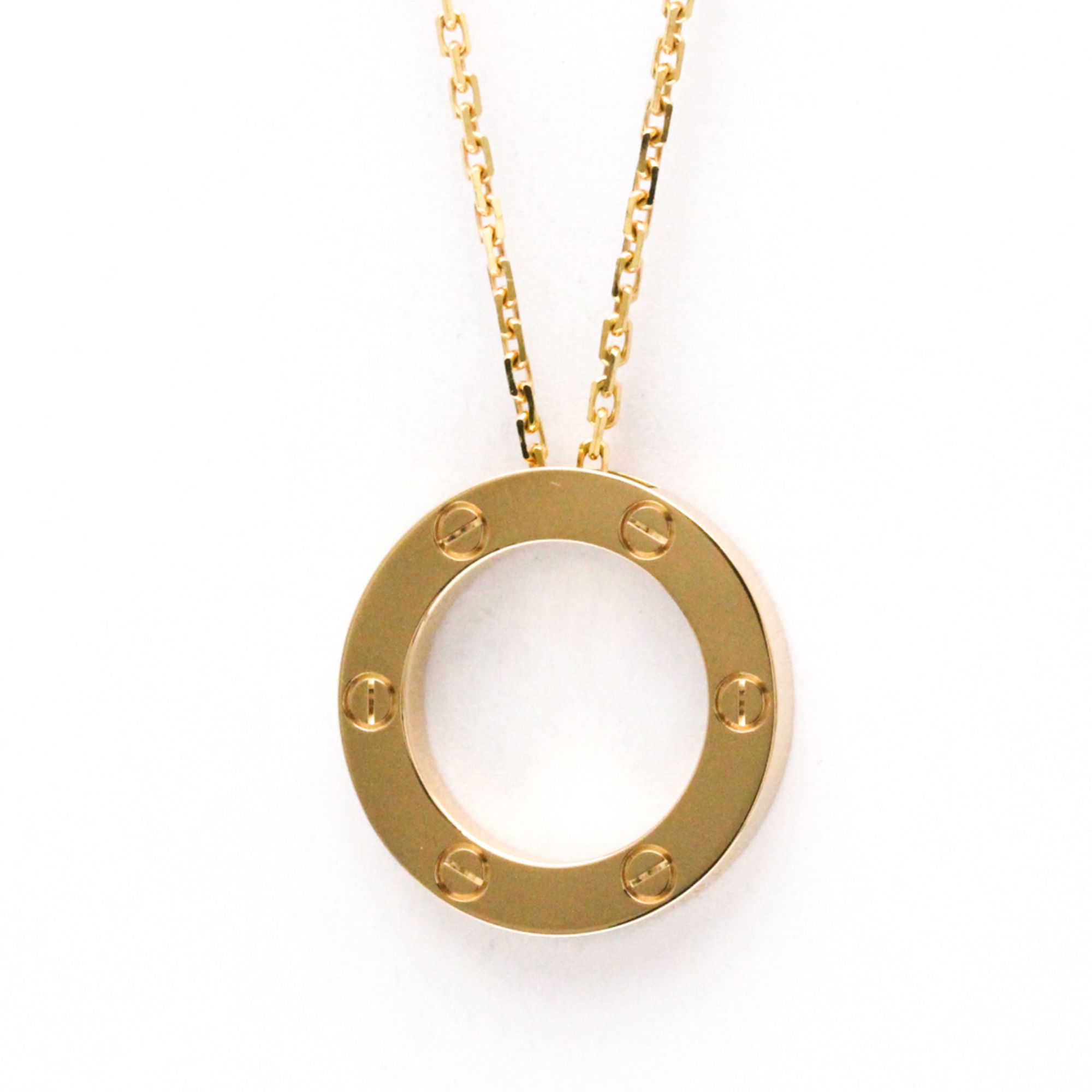 Cartier Love Necklace Pink Gold (18K) No Stone Men,Women Fashion Pendant Necklace (Pink Gold)