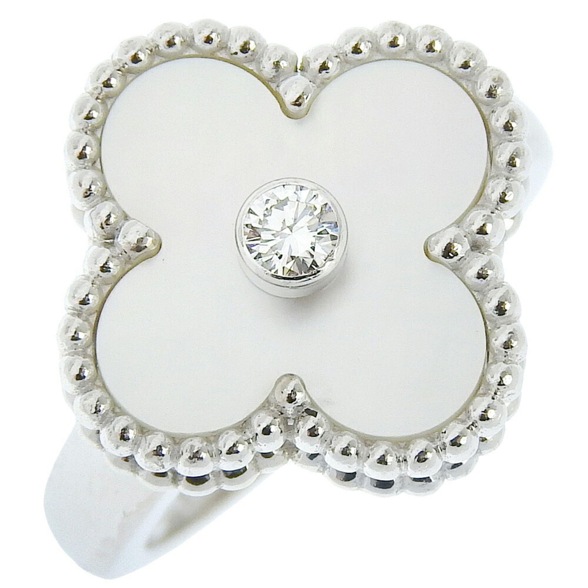 Van Cleef & Arpels Alhambra Ring K18 White Gold Approx. 7.0g alhambra Women's