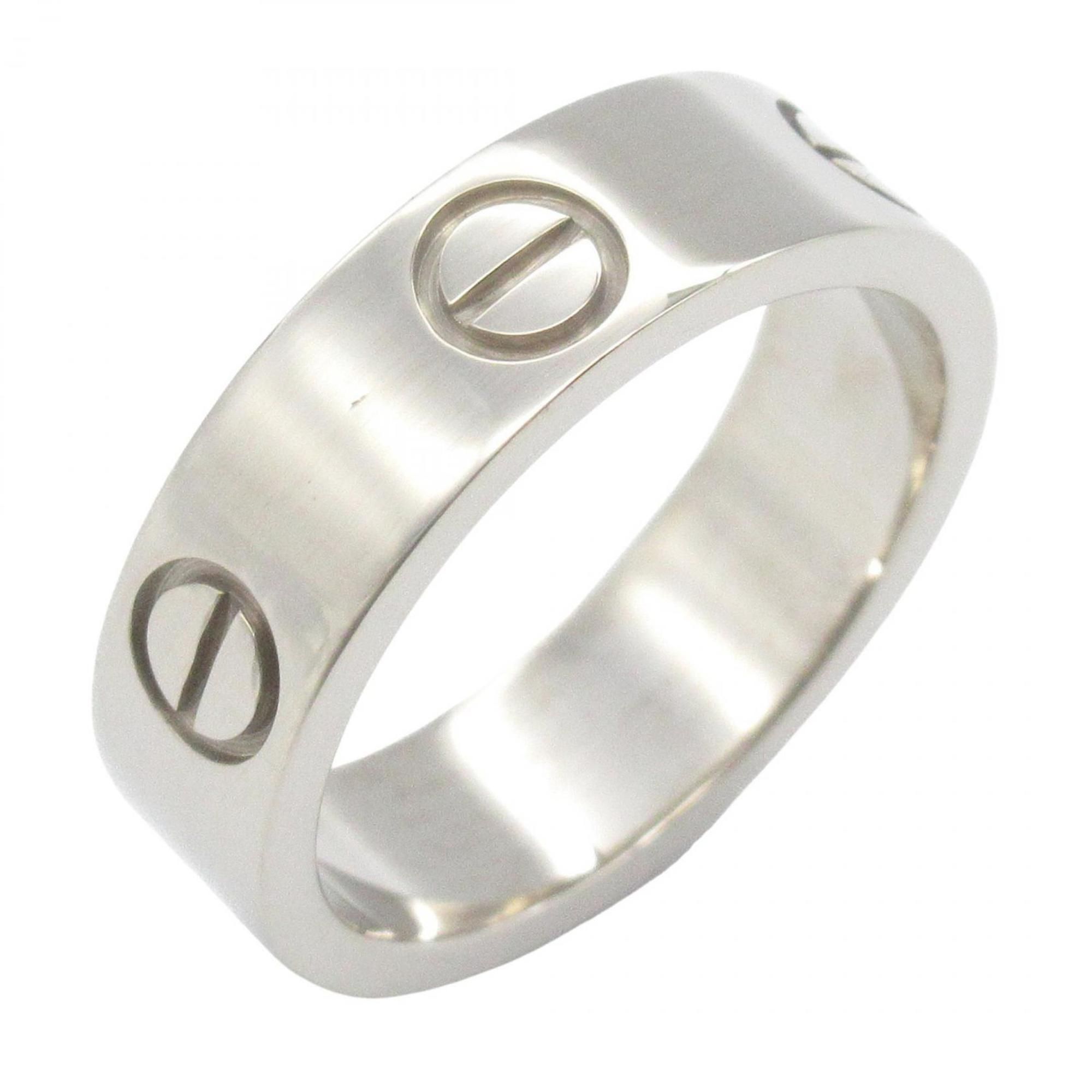 Cartier Love Ring, 18K White Gold, Silver, for Men and Women, B4084700