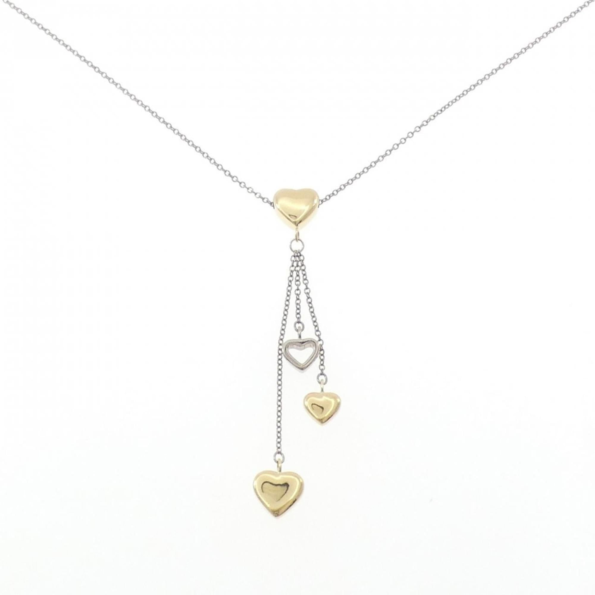 Tiffany 750WG 750YG necklace