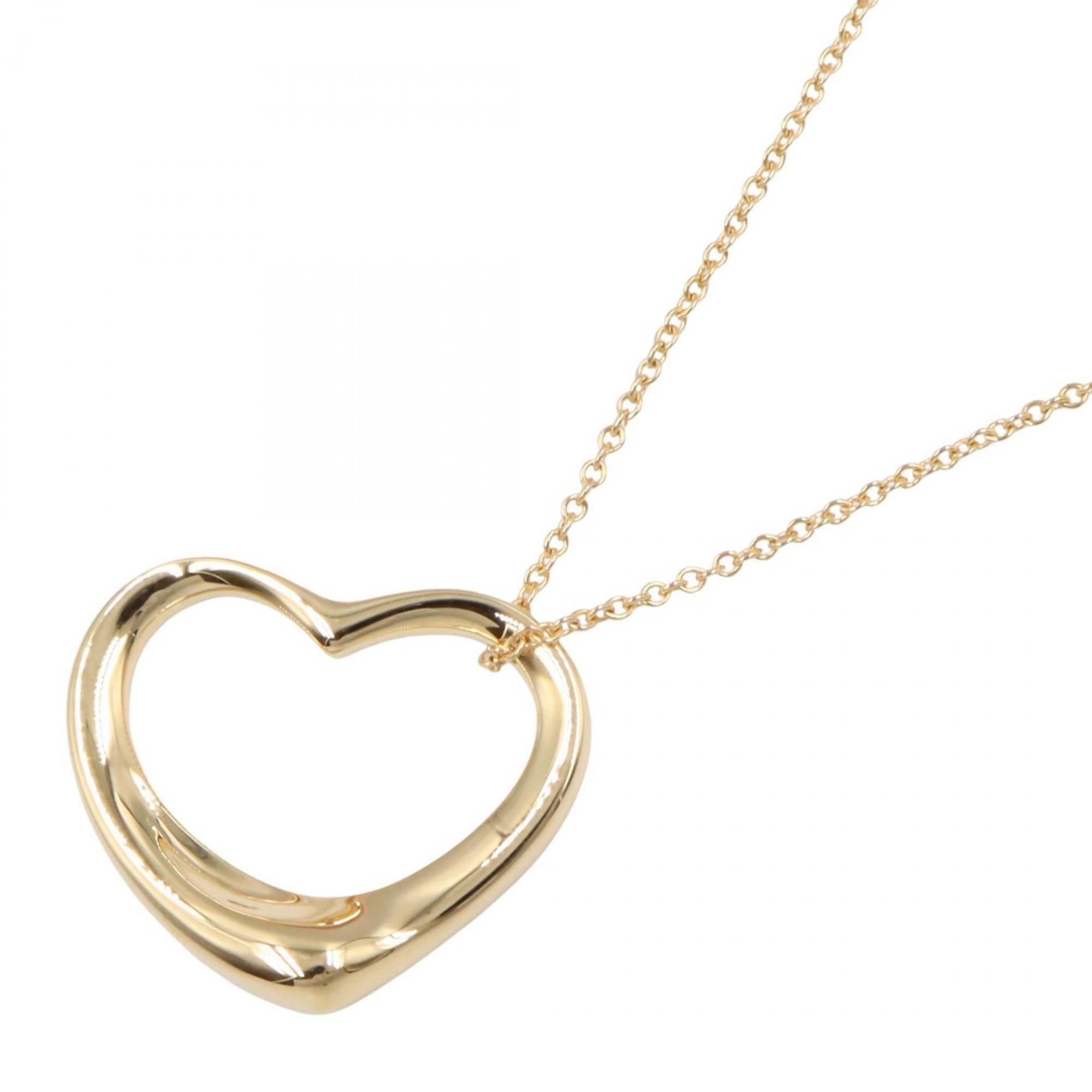 Tiffany & Co. Open Heart Necklace, MD, 18K Yellow Gold, Women's, Gold