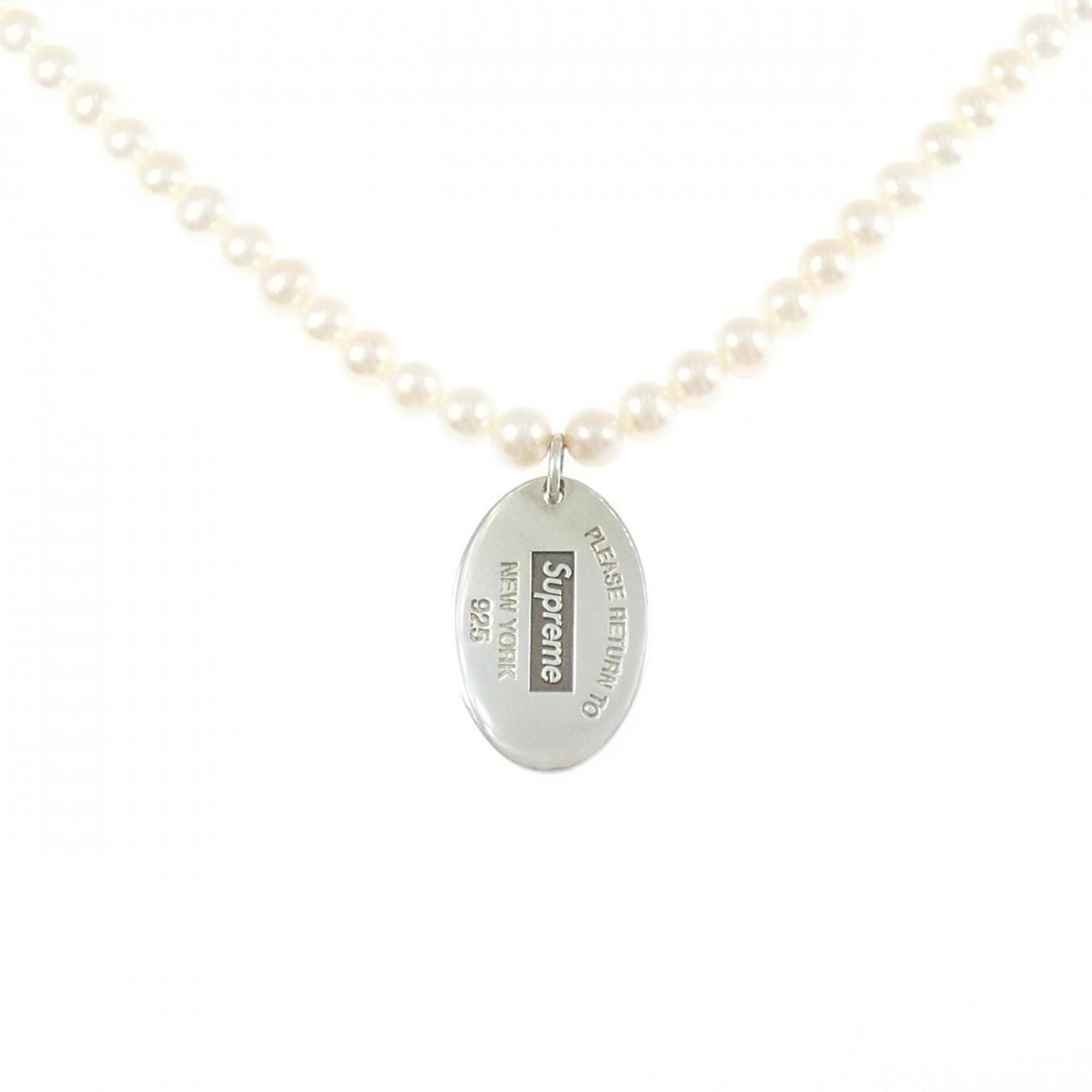 Tiffany Oval Tag Necklace 5.5-6mm