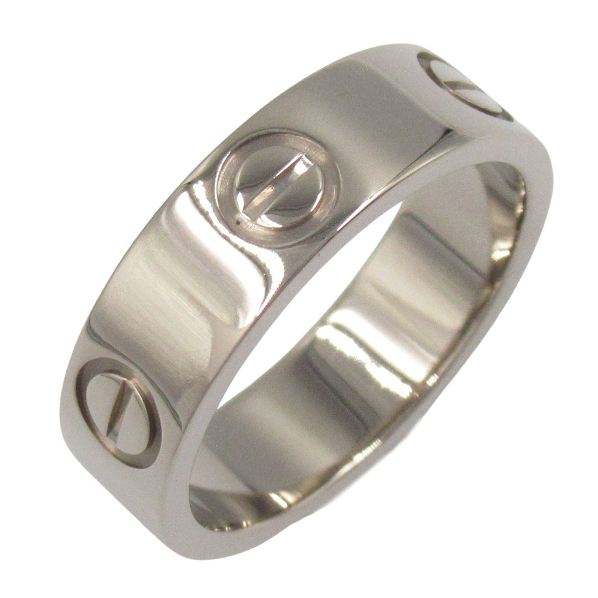Cartier Love Ring, 18K White Gold (K18WG) for Men and Women, Silver
