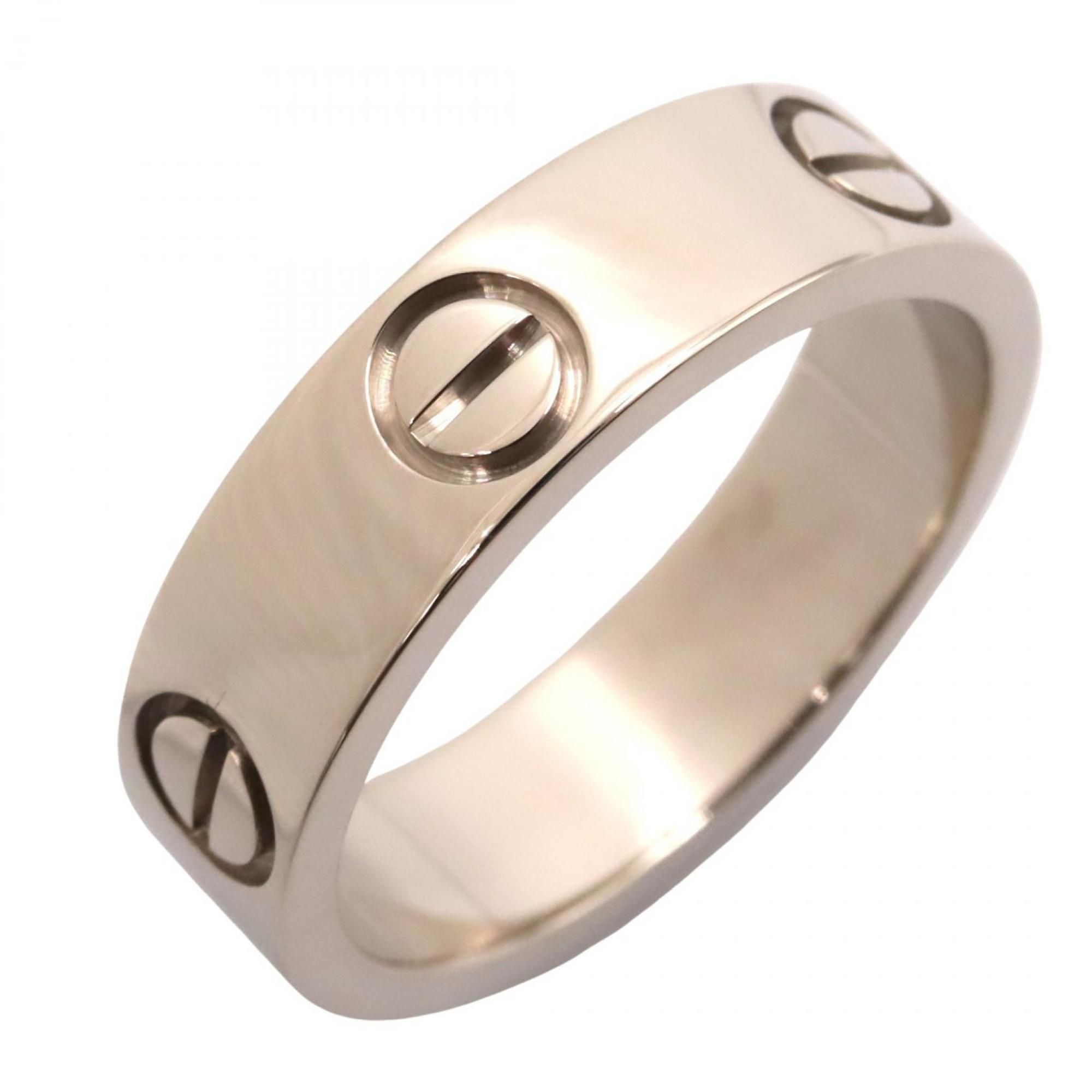 Cartier Love Ring, 18K White Gold, Silver, for Men and Women, B4084700
