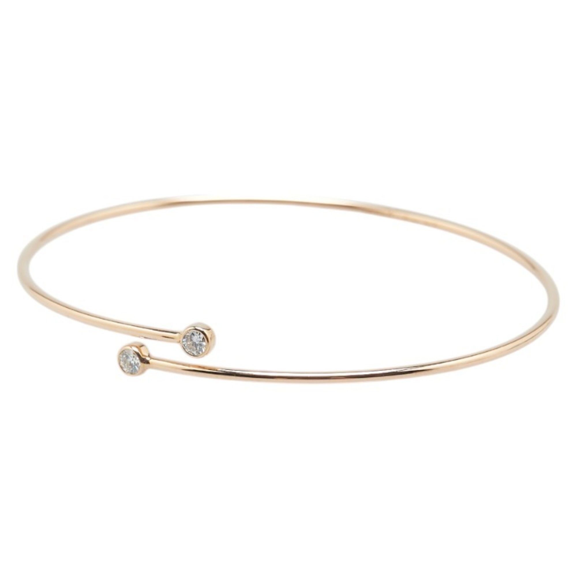 Tiffany & Co. Hoop Single Row Bangle in 18K Pink Gold with Diamonds for Women