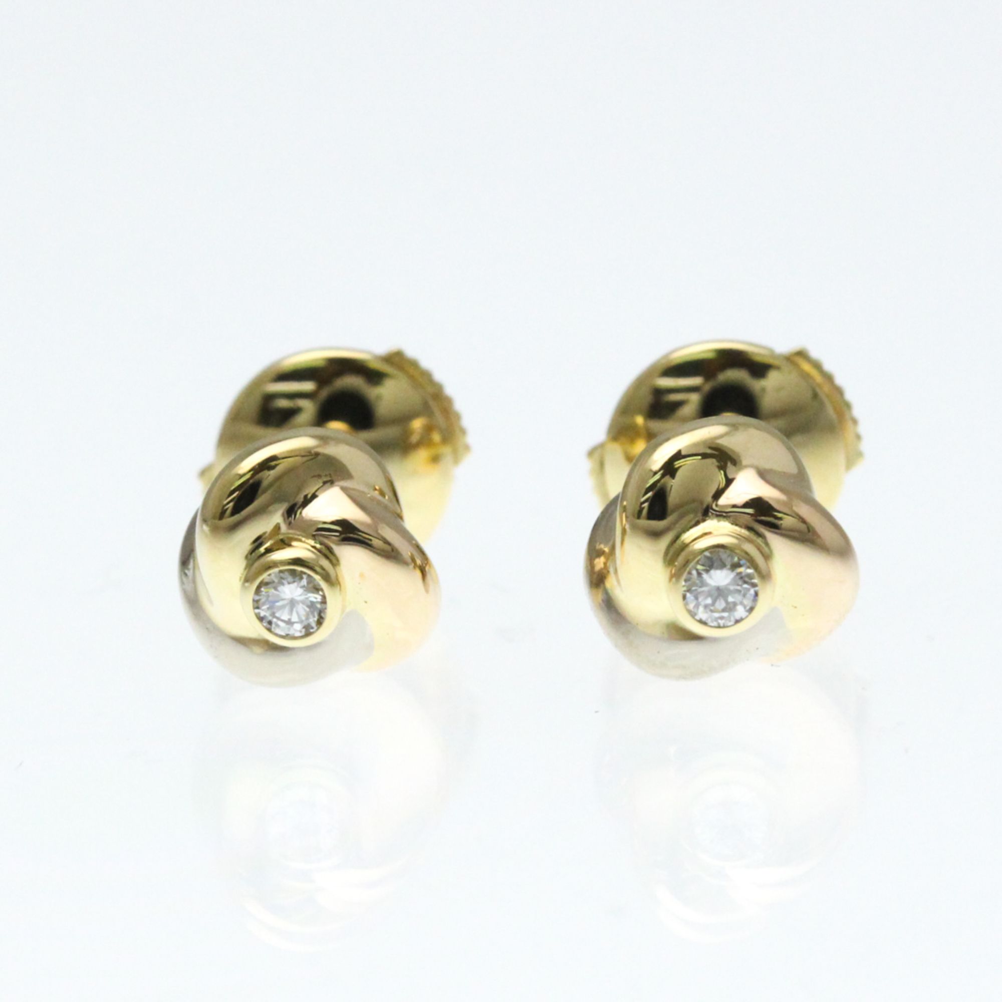 Cartier Baby Trinity Earrings, 1P Diamond Diamond Yellow Gold (18K),Pink Gold (18K),White Gold (18K)