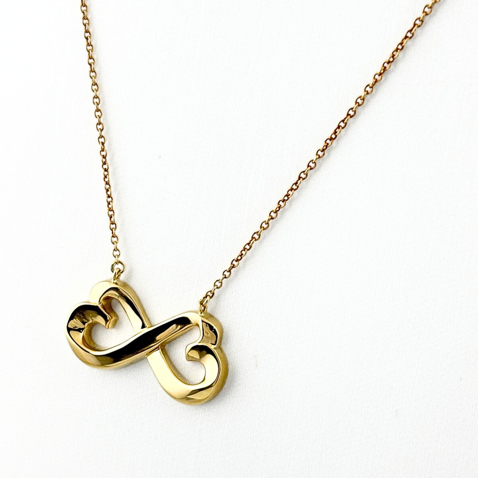 Tiffany & Co. Double Loving Heart Necklace in Yellow Gold (750) for Women