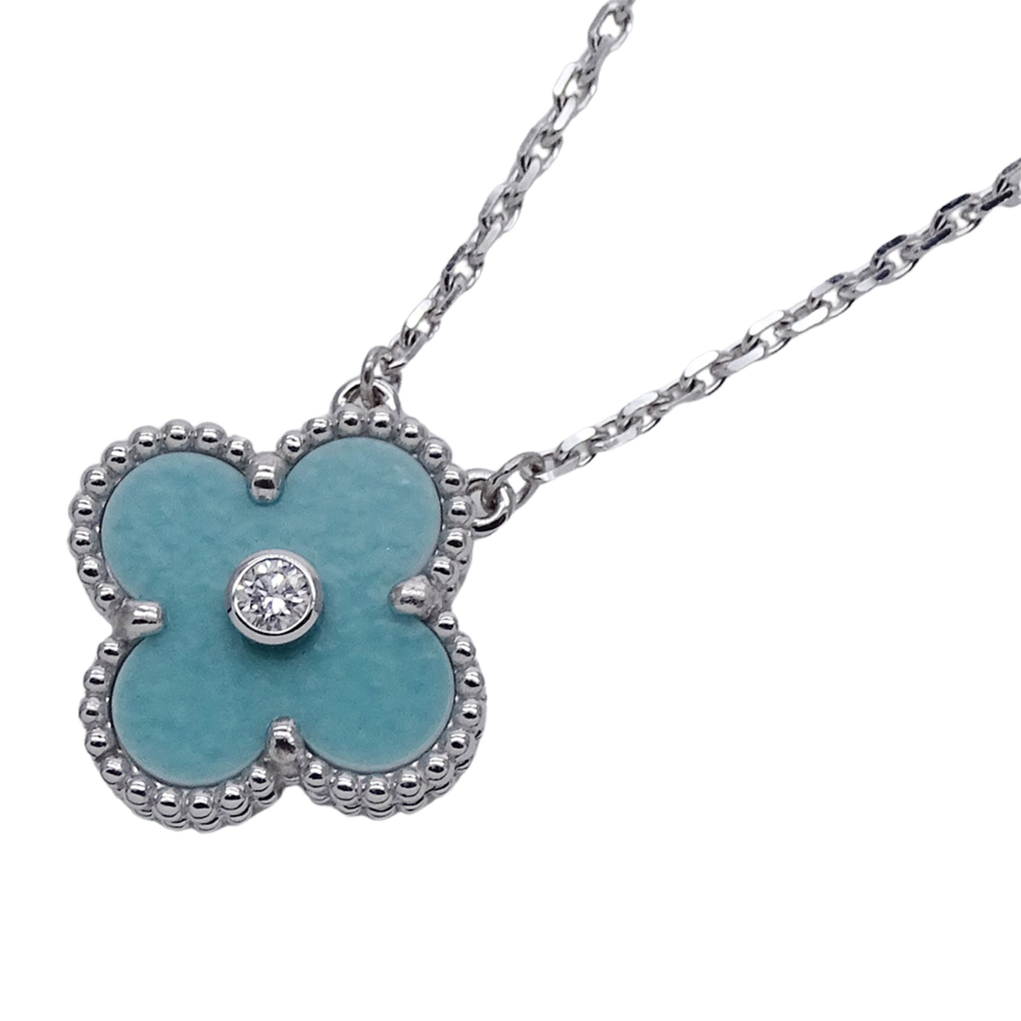 Van Cleef & Arpels Vintage Alhambra Necklace, Women's, 750WG Diamond Sable, 2022 Christmas Limited E