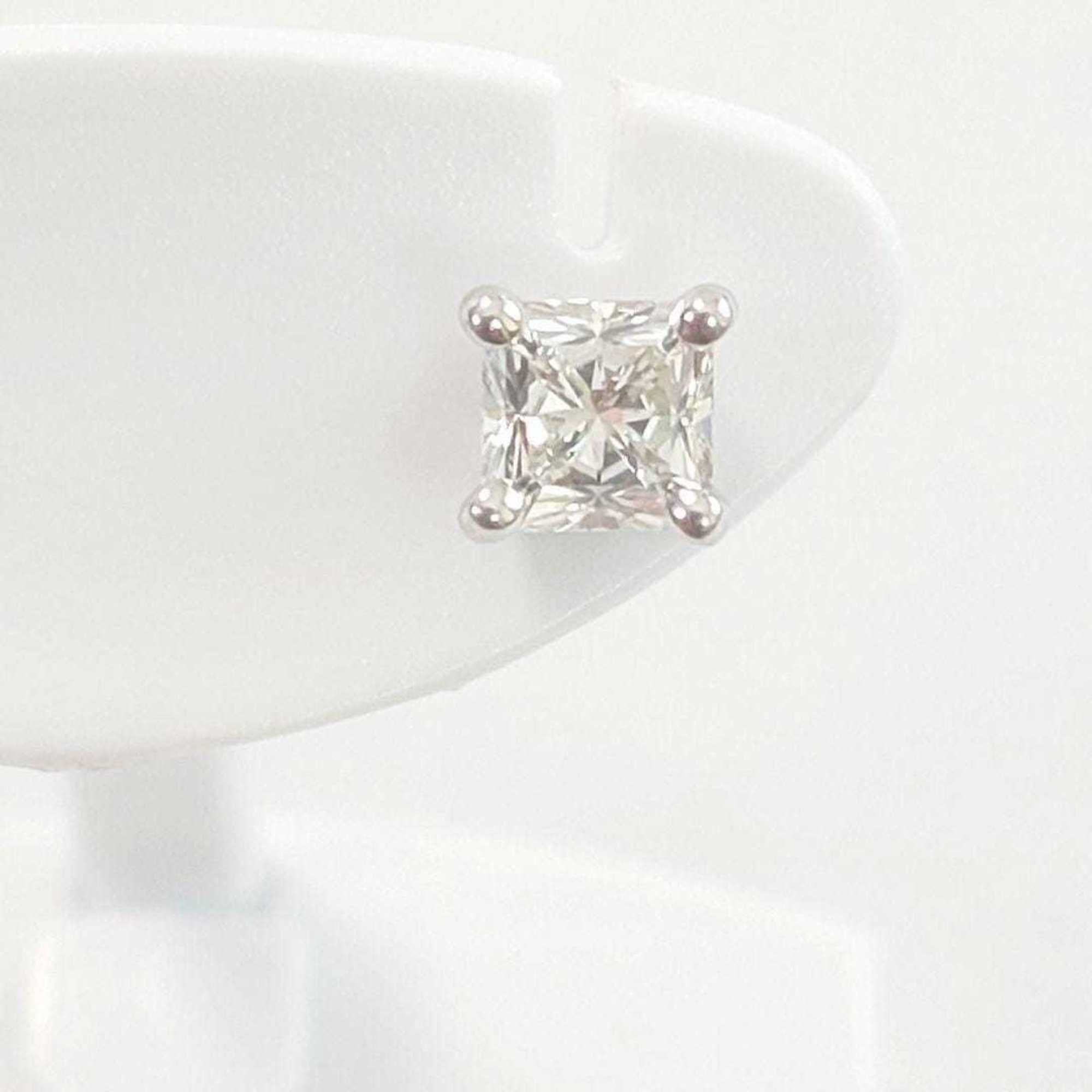 Tiffany & Co. Pt950 Lucida Diamond Earring (Single) 6906