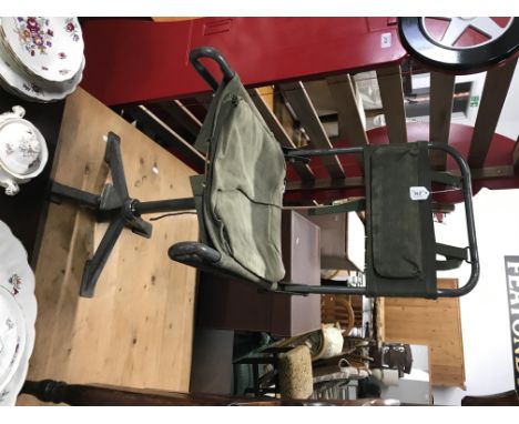 VINTAGE MILITARY (?) FOLDING CHAIR