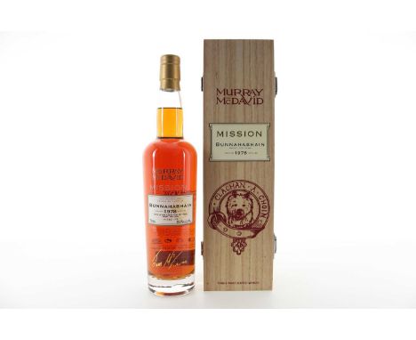 BUNNAHABHAIN 1978 30 YEAR OLD MURRAY MCDAVID MISSION ISLAY SINGLE MALT  Distilled: 1978Aged in a combination of Sherry & Port