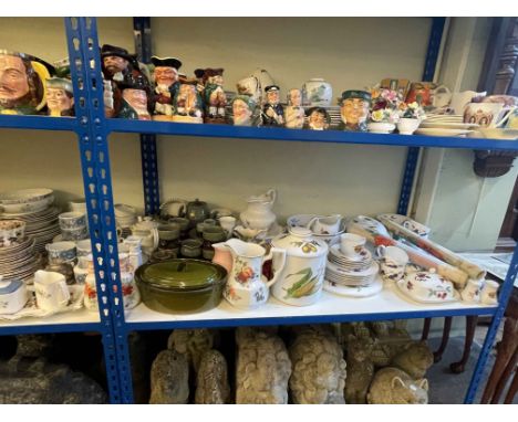 Collection of decorative porcelain including Royal Worcester Evesham, other table services, etc.
