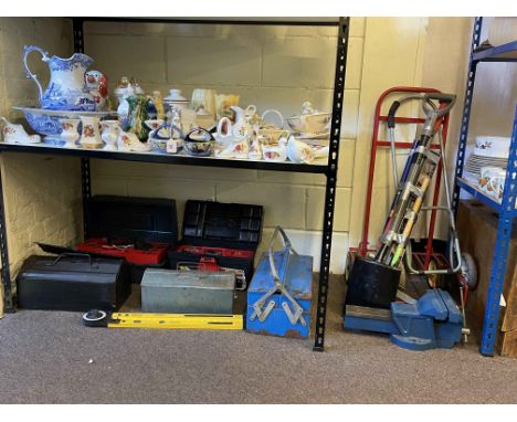 Collection of tools and tool boxes, etc.