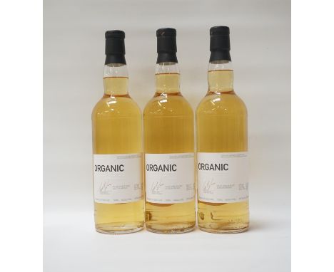 THREE BOTTLES OF BRUICHLADDICH FUTURES ORGANICThree bottles of Bruichladdich Futures Organic Single Malt Scotch Whisky.  70cl